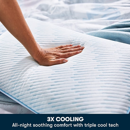 Serta® Soothing Cool Memory Foam Medium Density Bed Pillow