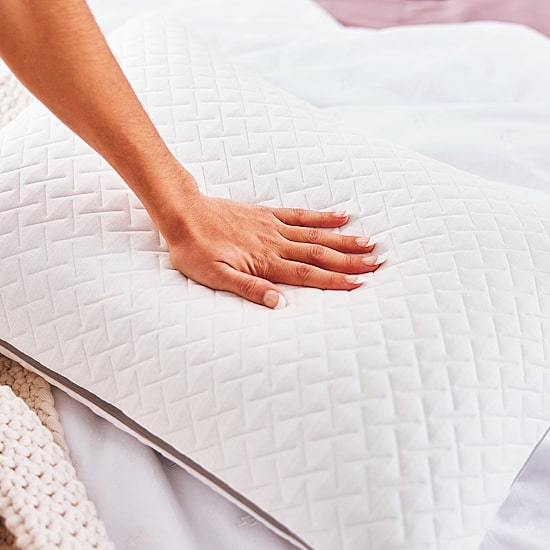 Serta® Layered Luxury Memory Foam Medium Density Bed Pillow
