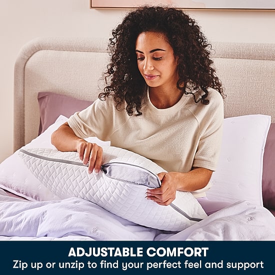 Serta® Layered Luxury Memory Foam Medium Density Bed Pillow