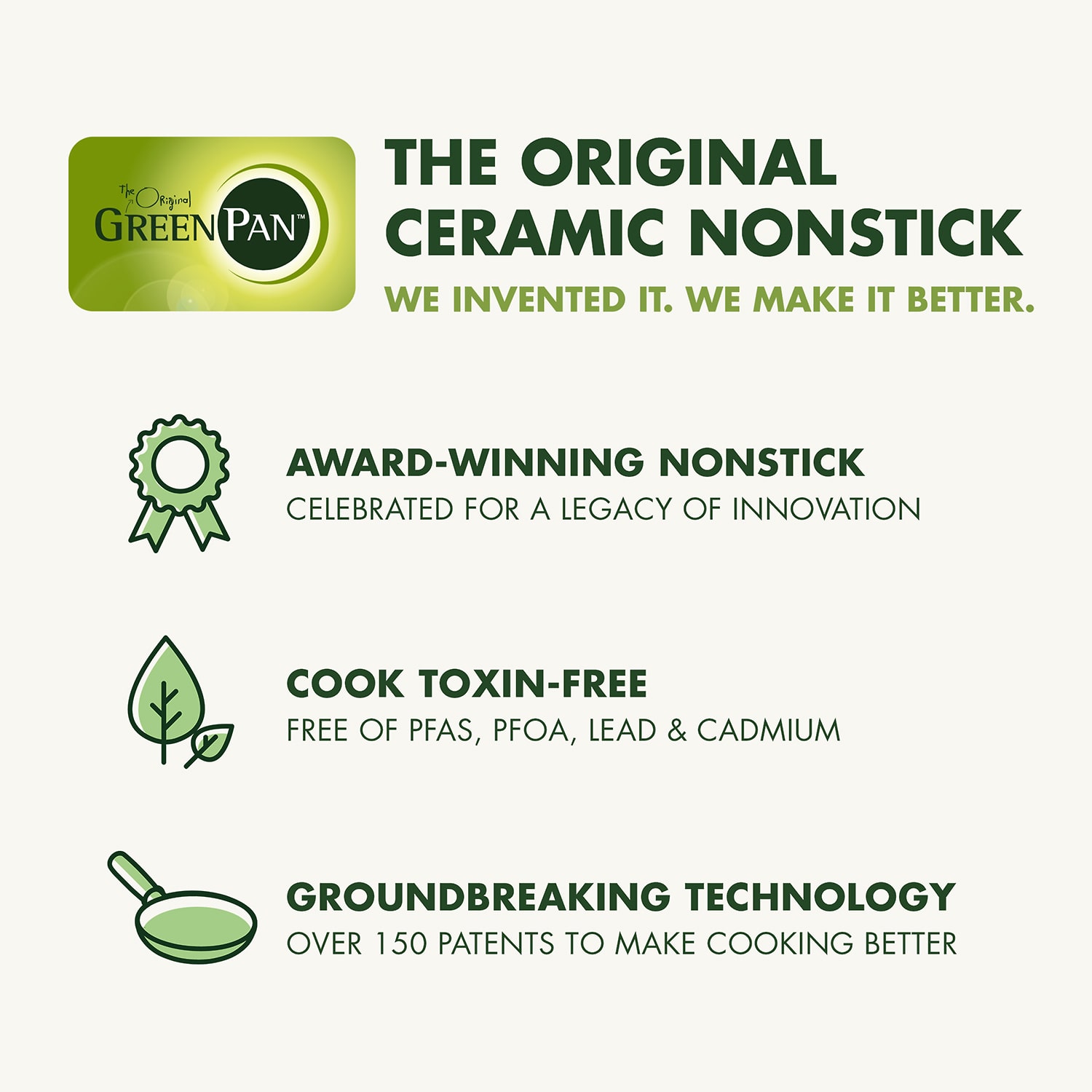 GreenPan Nova Ceramic Non-Stick 2-pc. Frying Pan Set