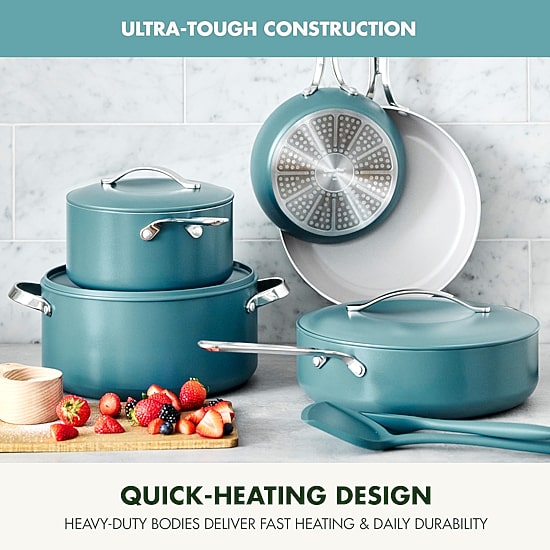 GreenPan Nova Ceramic Non-Stick 10-pc. Cookware Set