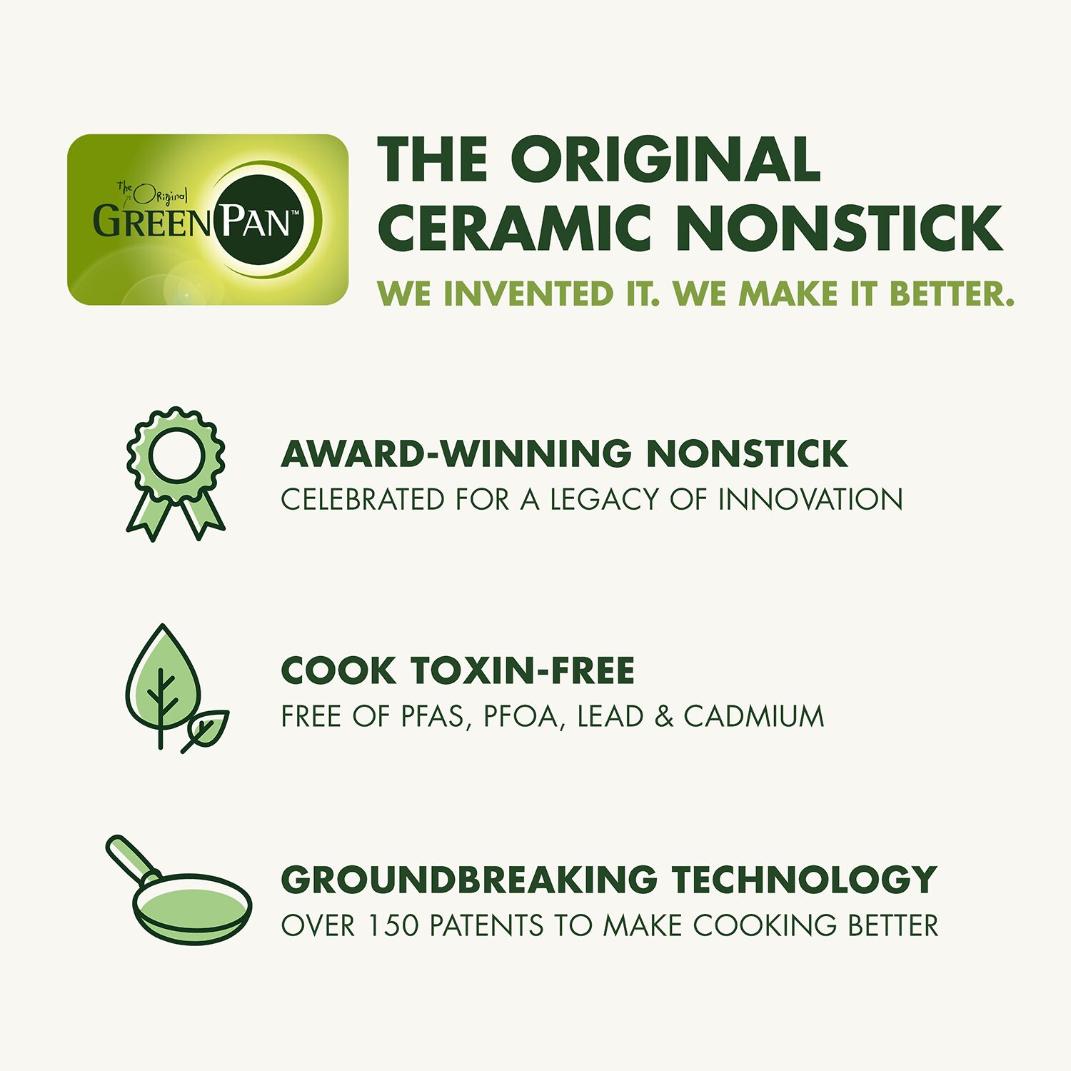 GreenPan Nova Ceramic Non-Stick 3-pc. Cookware Set