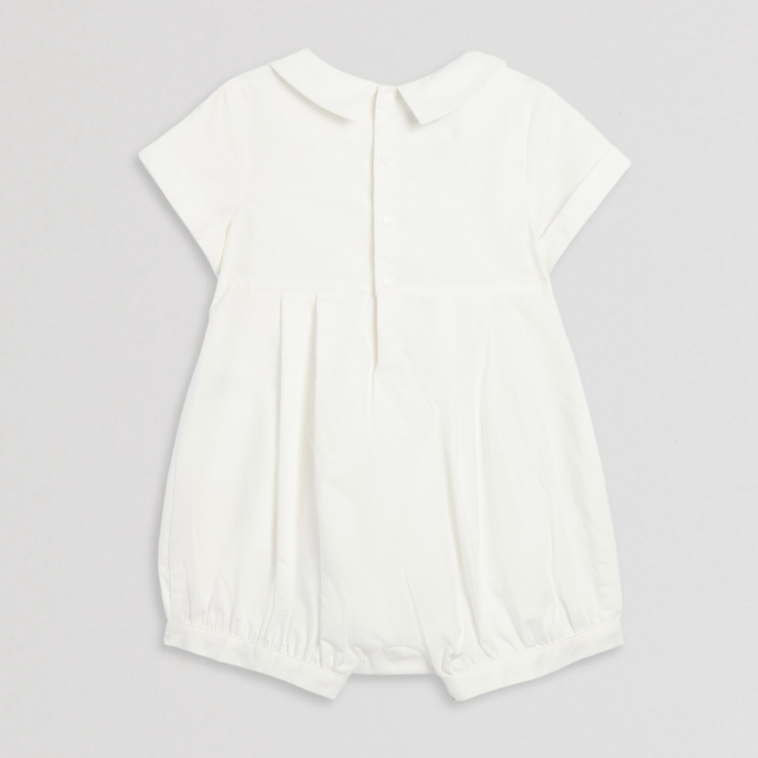 Mia & Mimi Christening Baby Boys Short Sleeve 2-pc. Romper