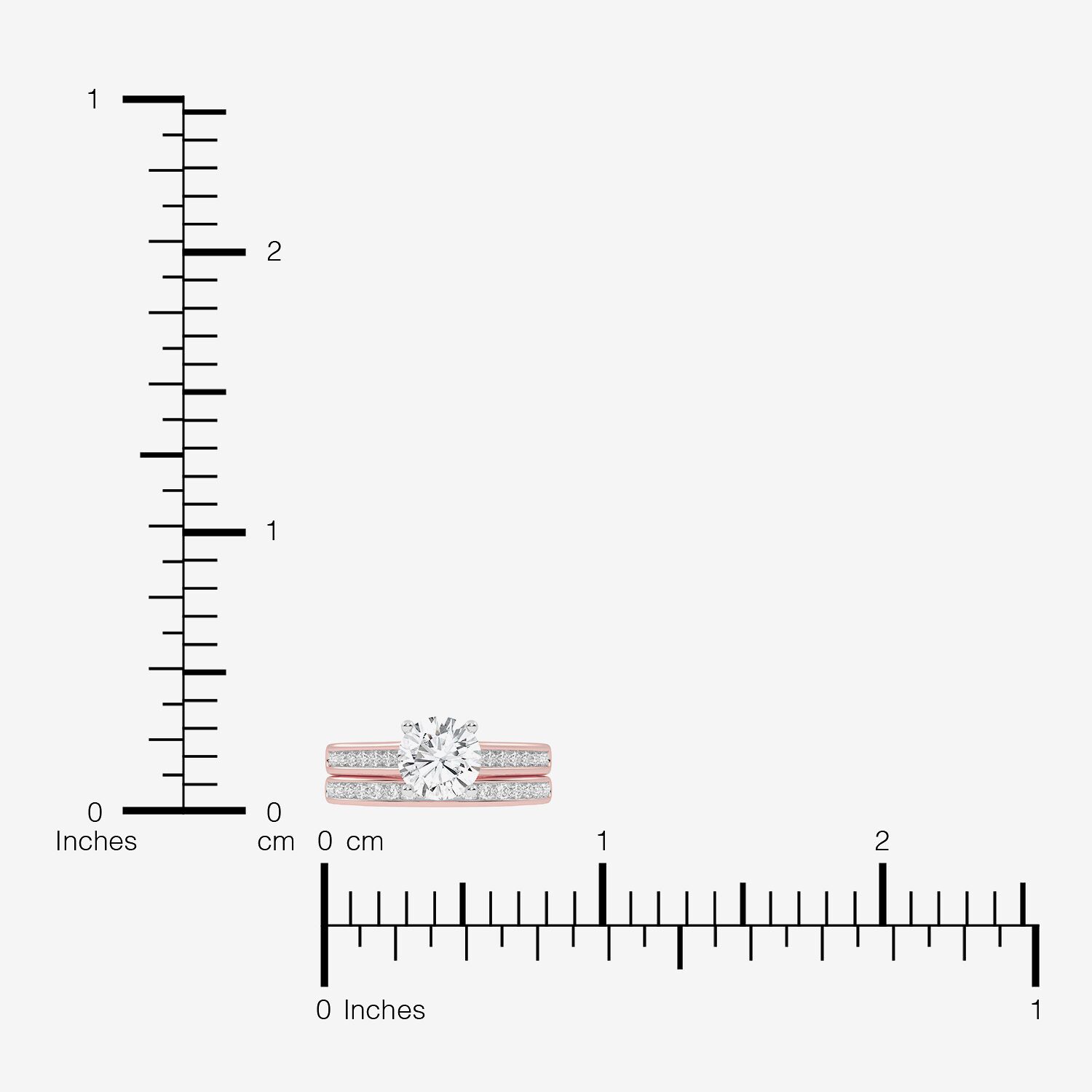 F-G /Vs2-Si1) Womens 2 1/2 CT. T.W. Lab Grown White Diamond 10K Gold Round Side Stone Bridal Set