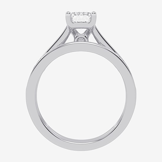 (F-G / Vs2-Si1) Womens 3 1/2 CT. T.W Lab Grown White Diamond 10K Gold Side Stone Bridal Set