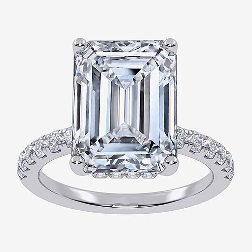 Modern Bride (f-g /vs2-si1) Womens 10 1/2 Ct. T.w. Lab Grown White Diamond 14k Gold Side Stone Engagement Ring