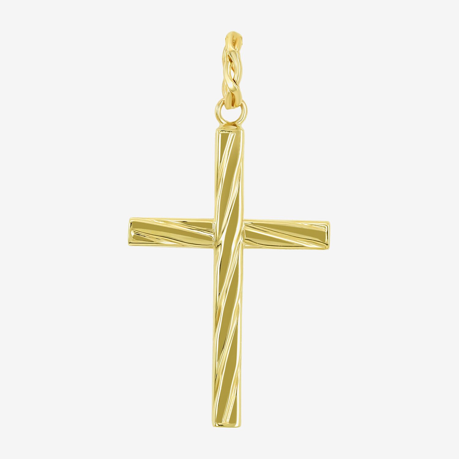 Cross Mens 10K Gold Cross Pendant