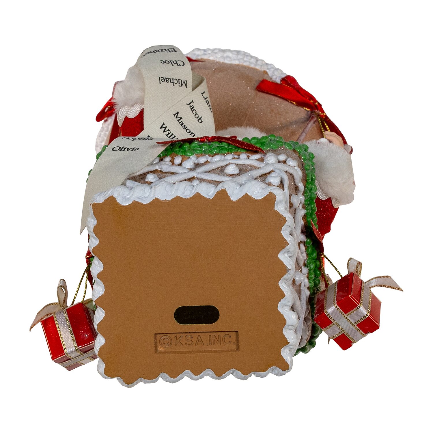 Kurt Adler 12" Gingerbread Hot Air Balloon Christmas Santa Figurine