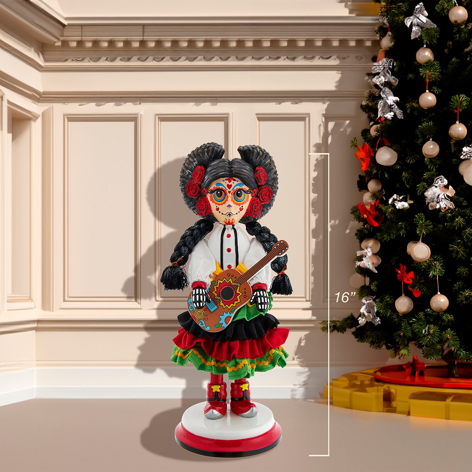 Kurt Adler 16" Hollywood Day Of The Dead Girl Nutcracker