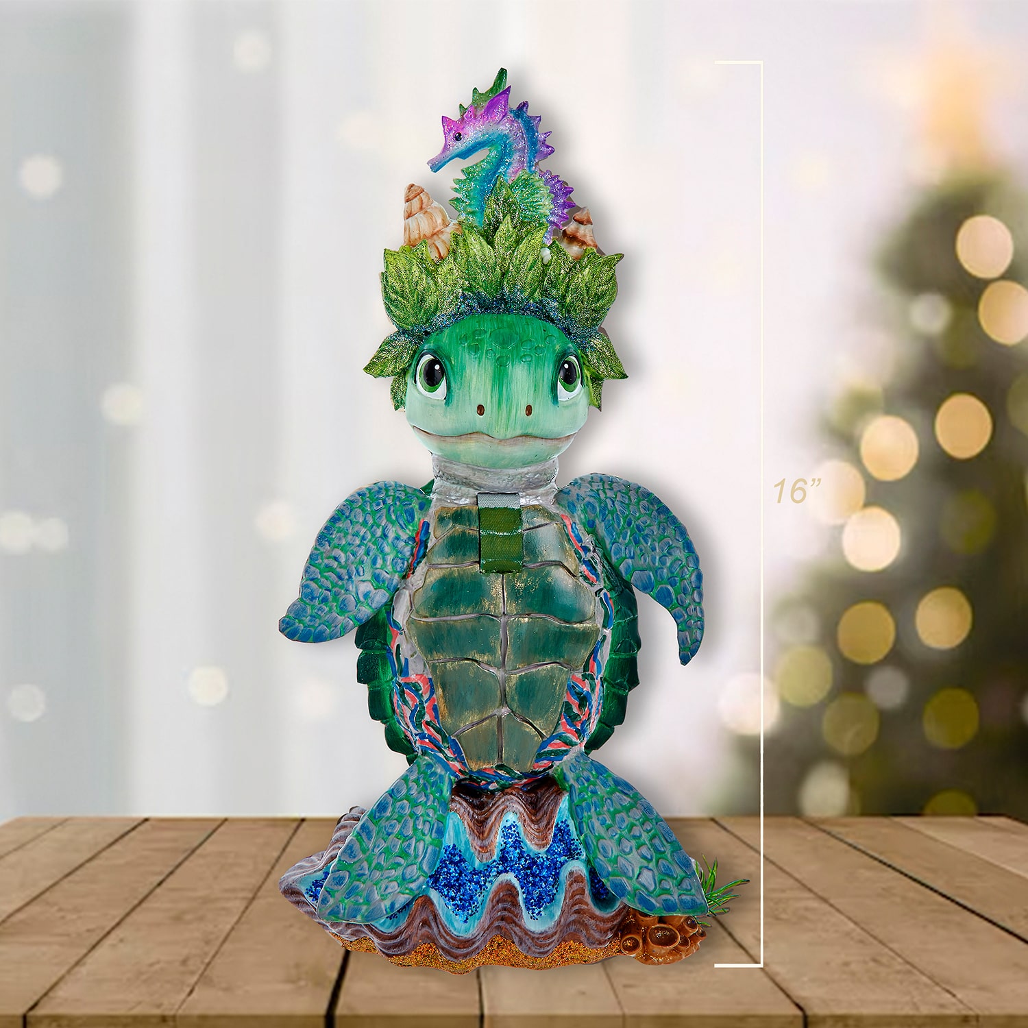 Kurt Adler 16" Hollywood Sea Turtle Nutcracker