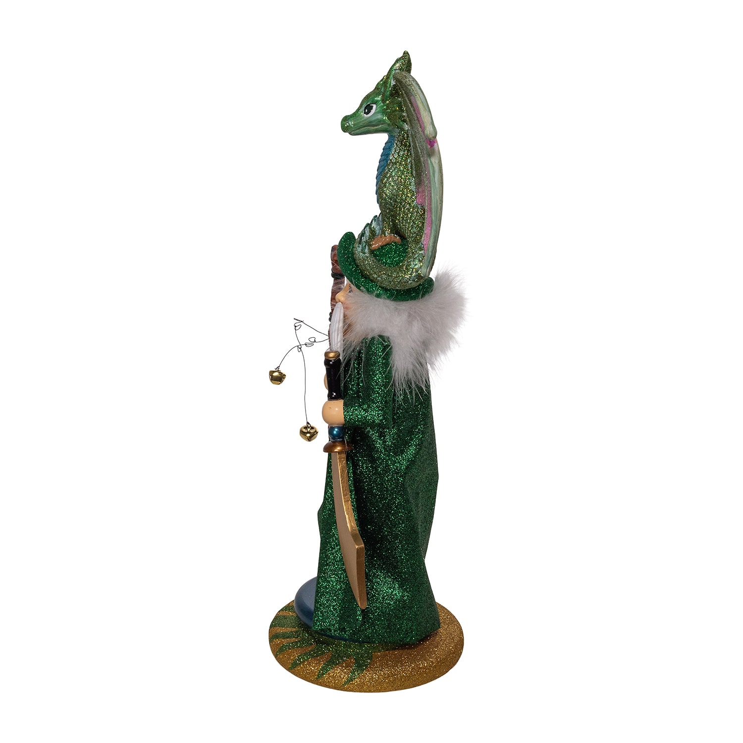 Kurt Adler 18" Hollywood Wizard With Dragon Nutcracker