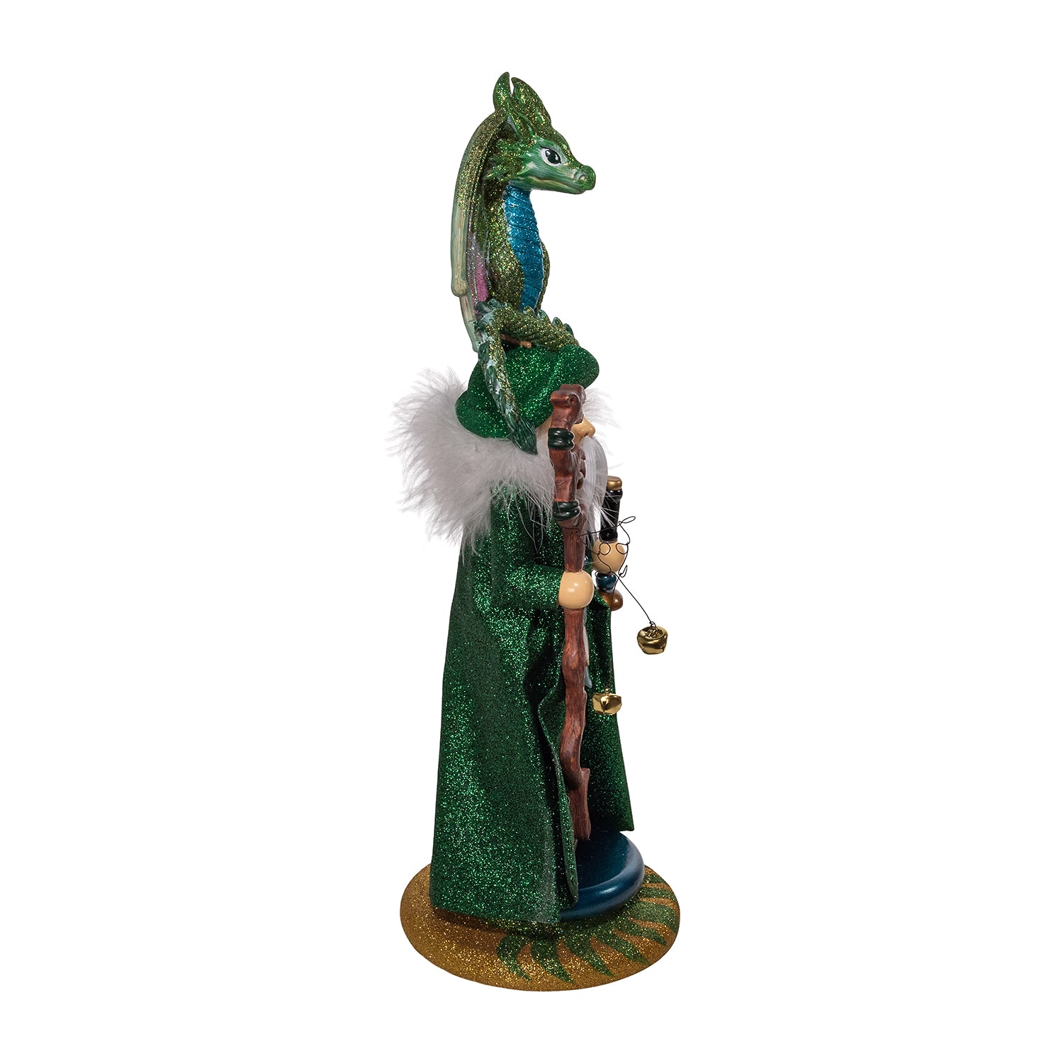 Kurt Adler 18" Hollywood Wizard With Dragon Nutcracker