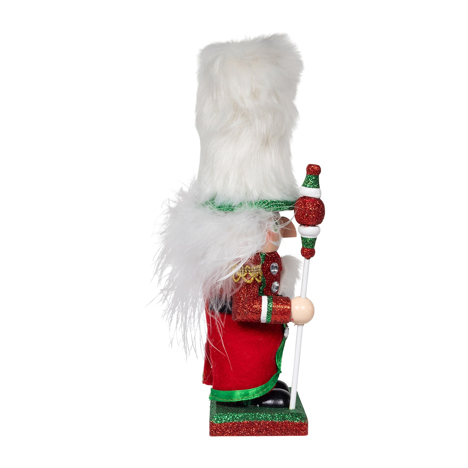 Kurt Adler 9" Hollywood Red Green And White Soldier Nutcracker