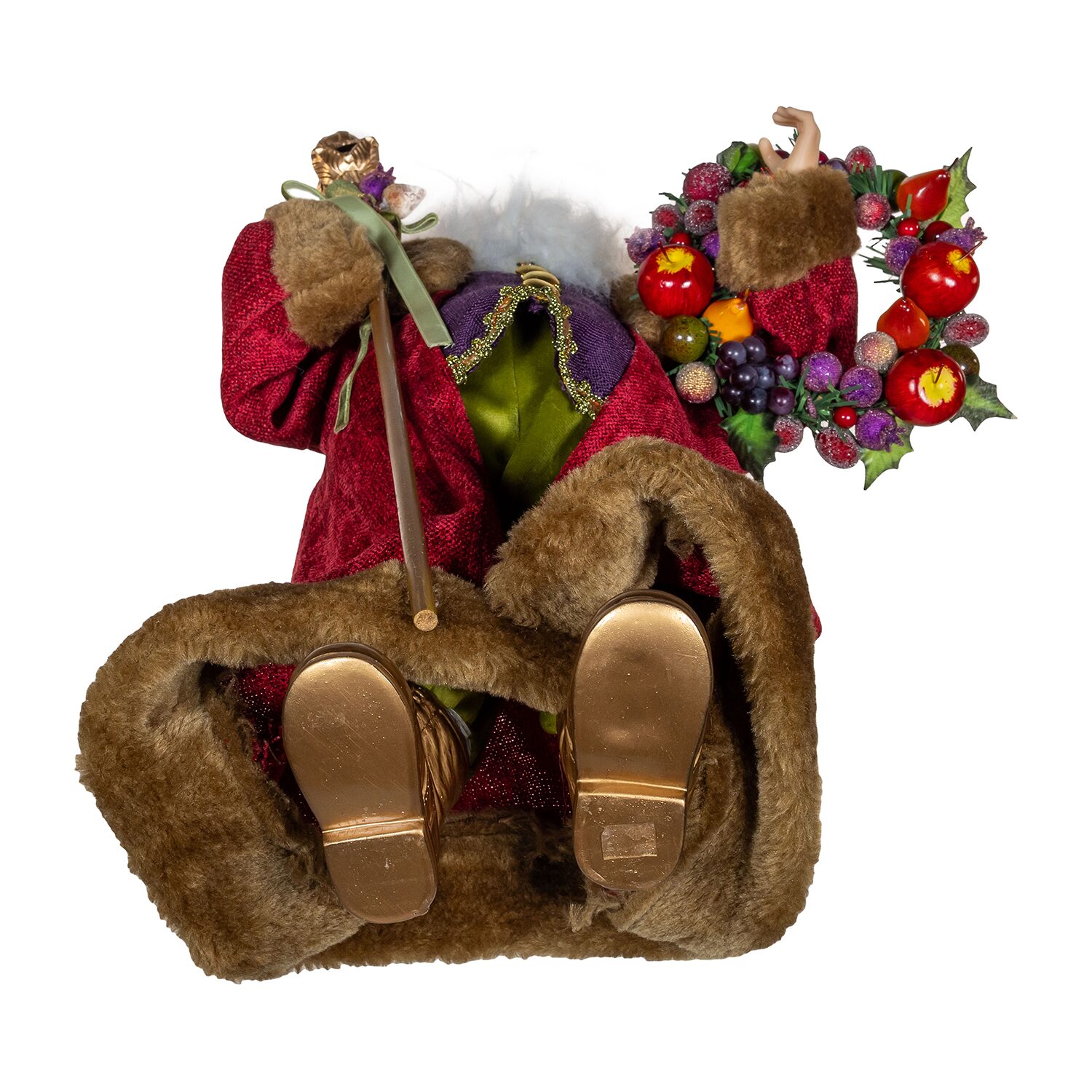 Kurt Adler 20" Sugar Fruit With Fruit Wreath Figurine