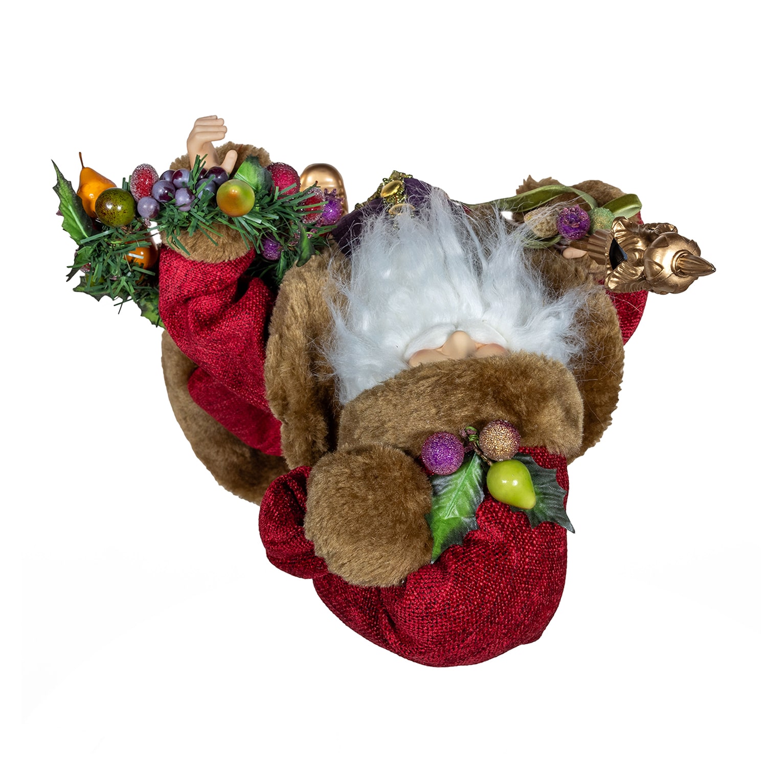 Kurt Adler 20" Sugar Fruit With Fruit Wreath Figurine