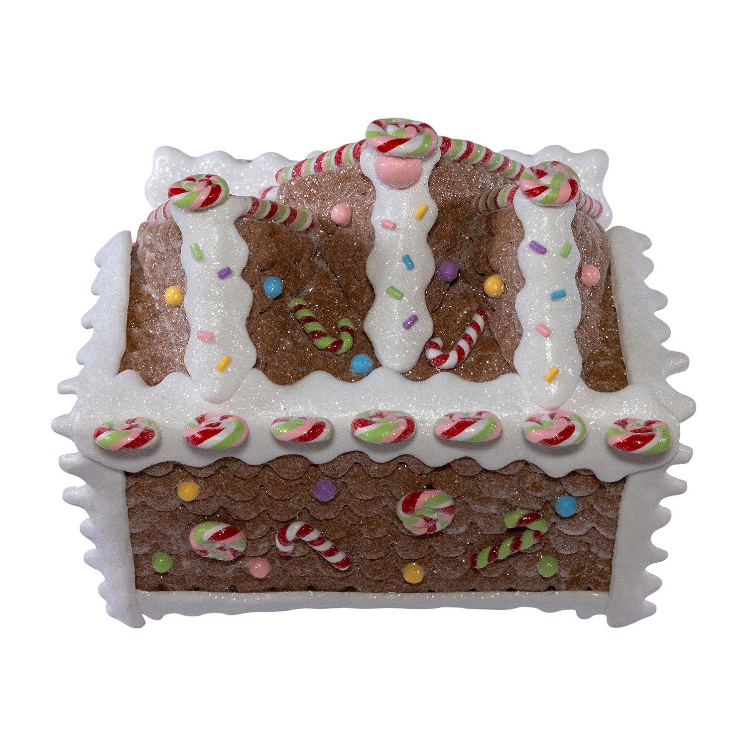 Kurt Adler 8.46-Inch Battery Operated LED Lighted Gingerbread Lollipop Shop