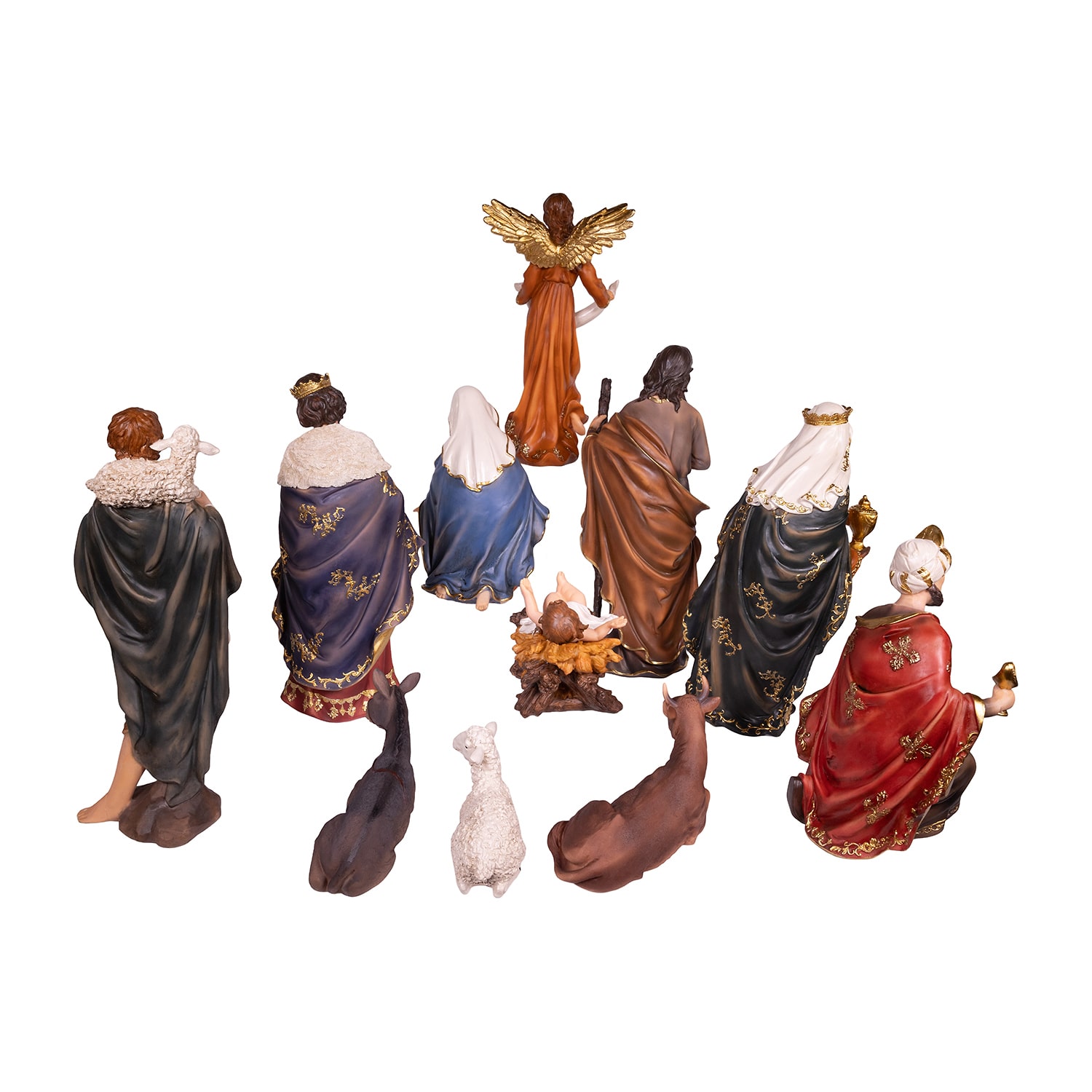 Kurt Adler 18-Inch Nativity Table Piece 11 PC Set