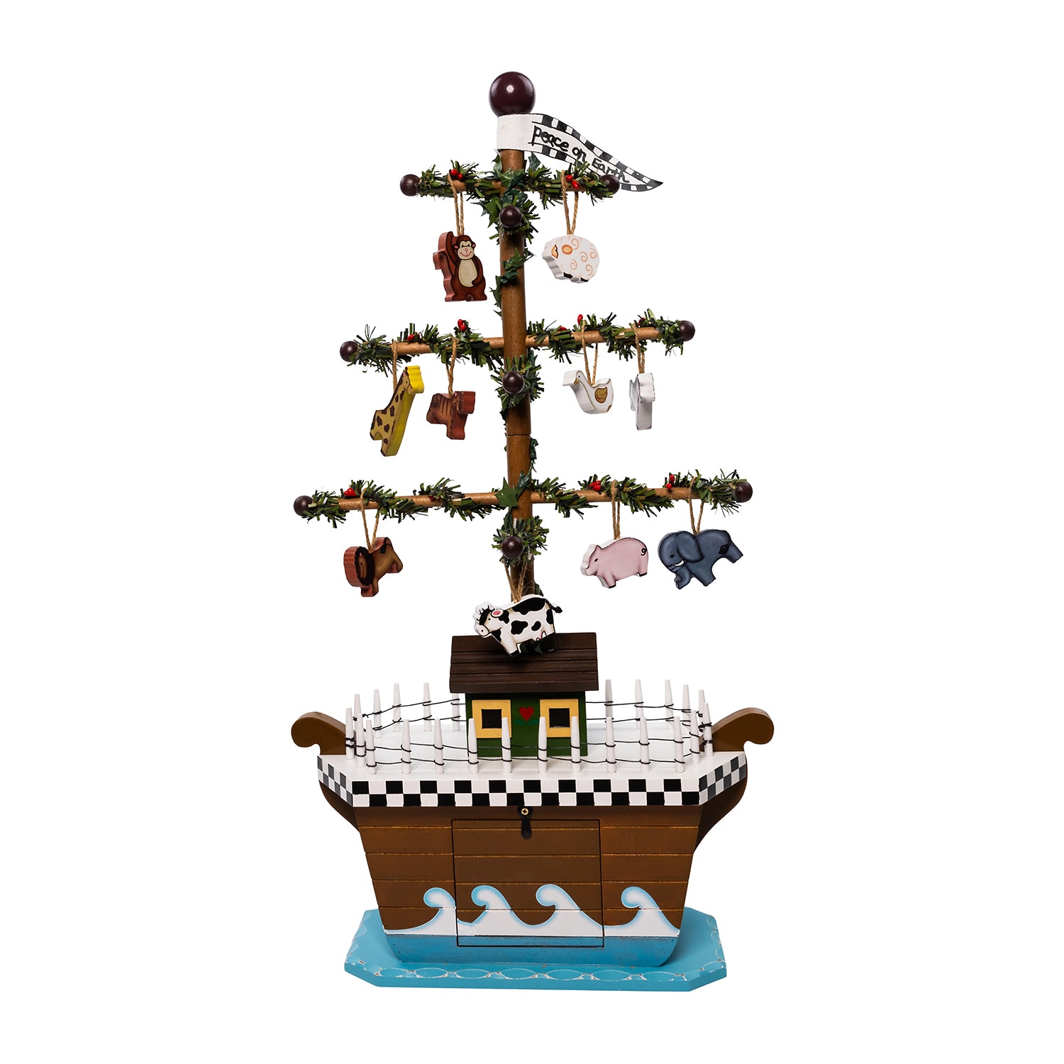 Kurt Adler 21-Inch Noah's Ark Table Piece