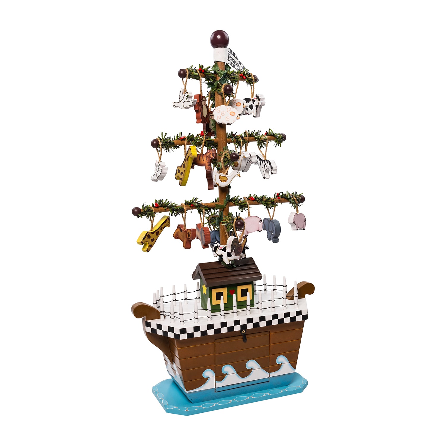 Kurt Adler 21-Inch Noah's Ark Table Piece