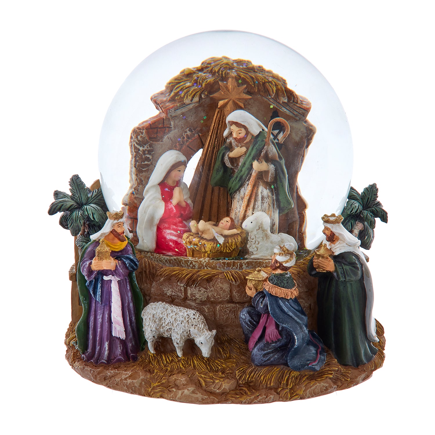 Kurt Adler 120mm Musical Nativity Christmas Snow Globe