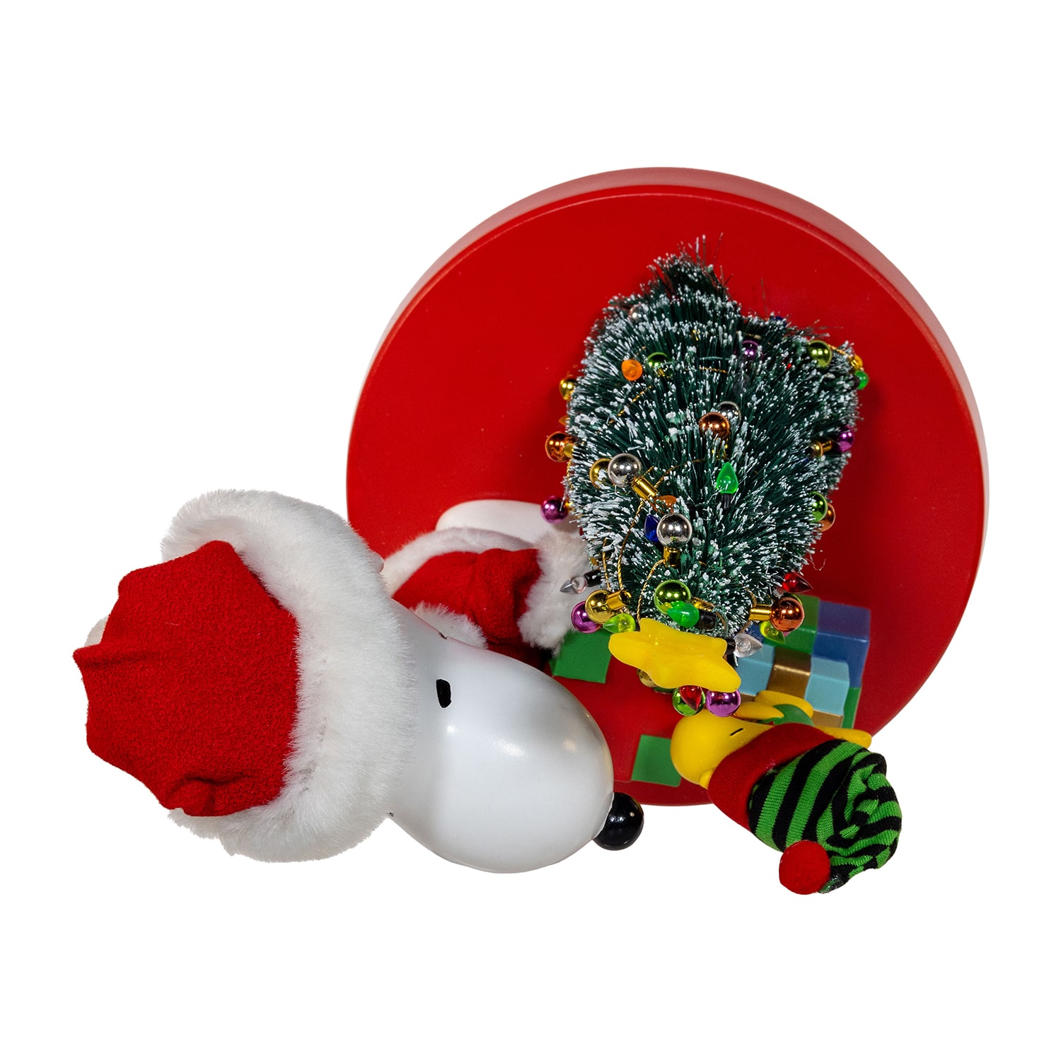 Kurt Adler 8" Snoopy And Woodstock Peanuts Snoopy Christmas Tabletop Decor