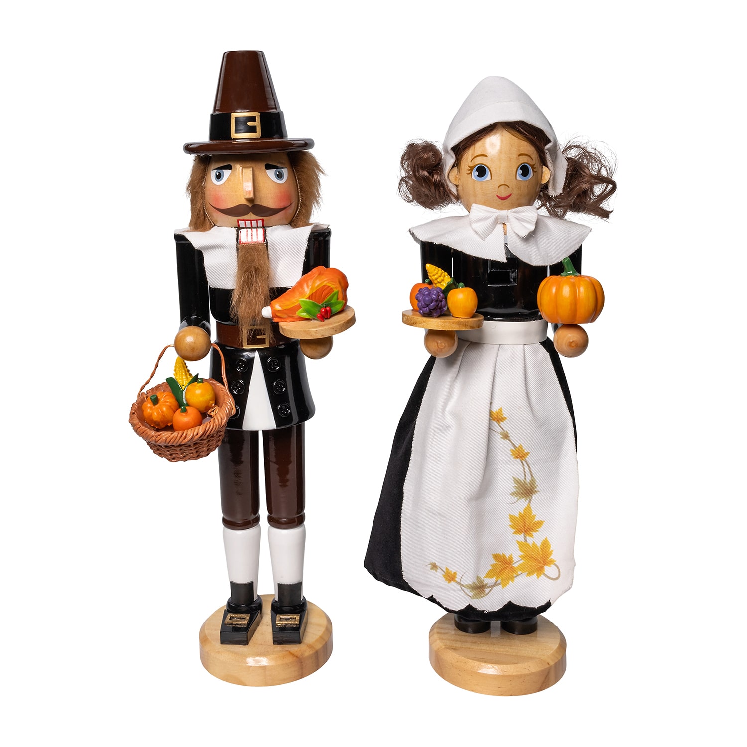 Kurt Adler 15" Pilgrim 2-pc. Christmas Nutcracker