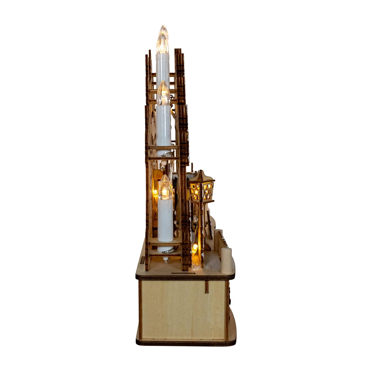 Kurt Adler 9.8" Led Village Lighted Christmas Tabletop Decor