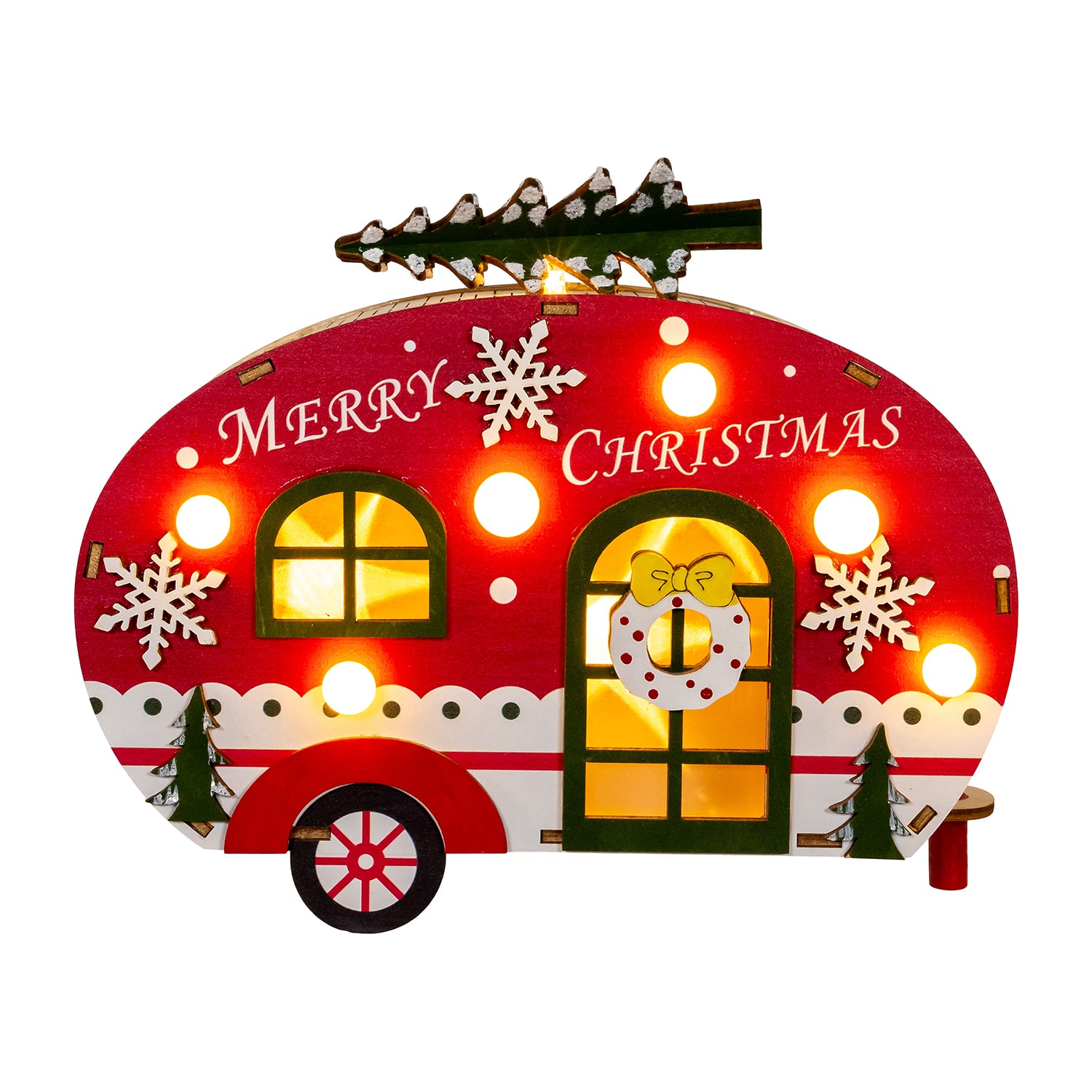 Kurt Adler 10.24" Led Santa Swirling Water Lantern Lighted Christmas Tabletop Decor