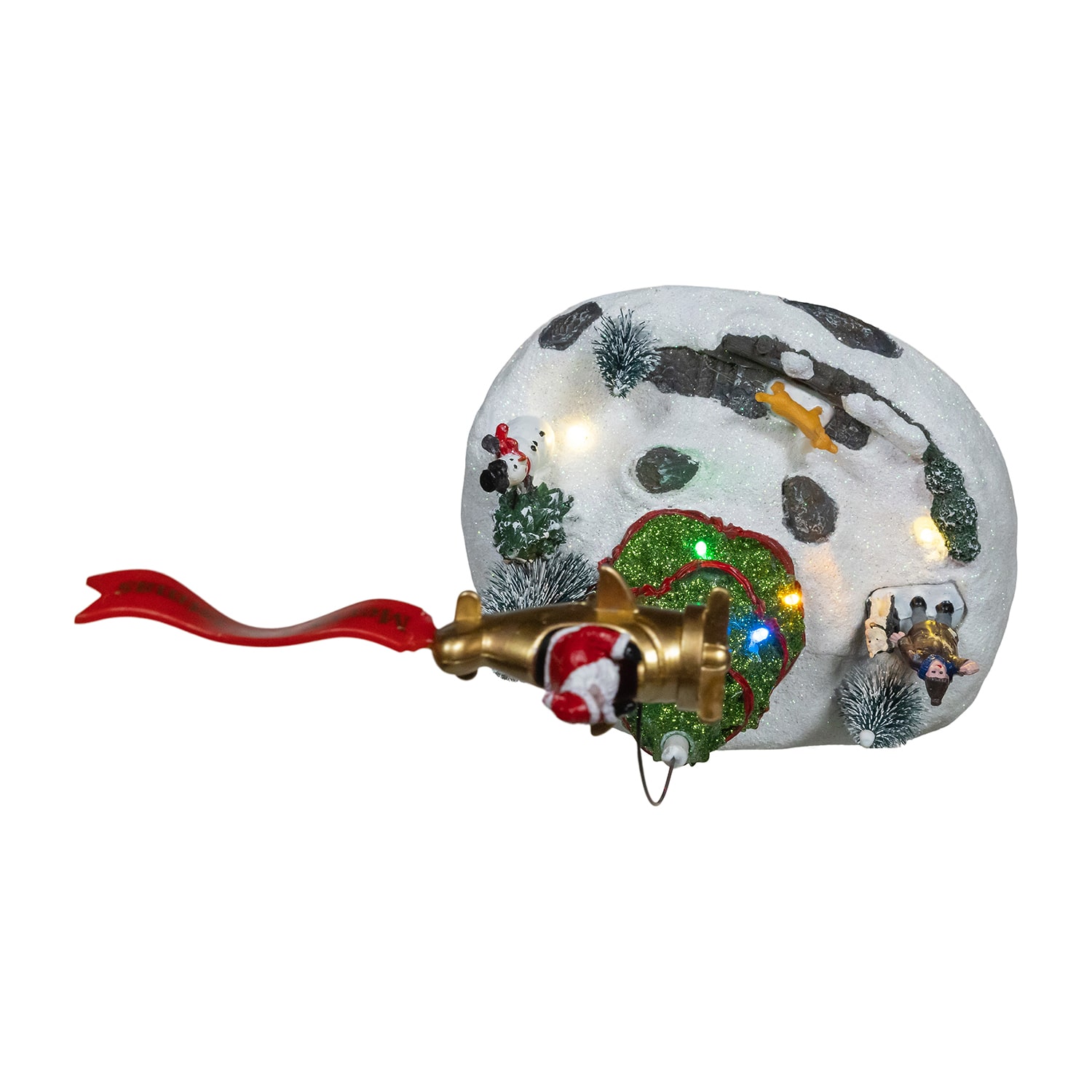 Kurt Adler 8" Musical Santa Hot Air Balloon Lighted Christmas Tabletop Decor