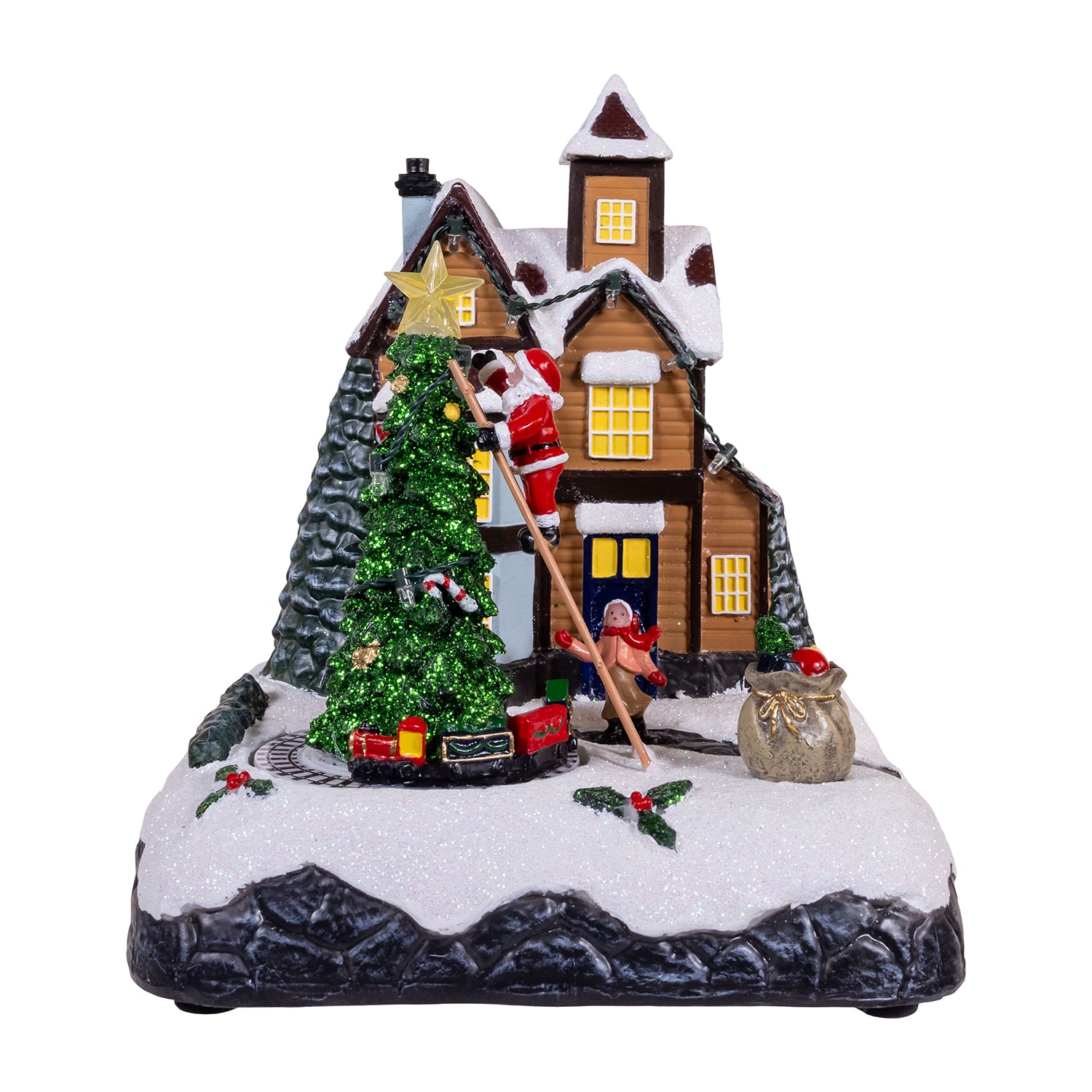 Kurt Adler 1.6-5.1" Led Gingerbread House Lighted Christmas Tabletop Decor