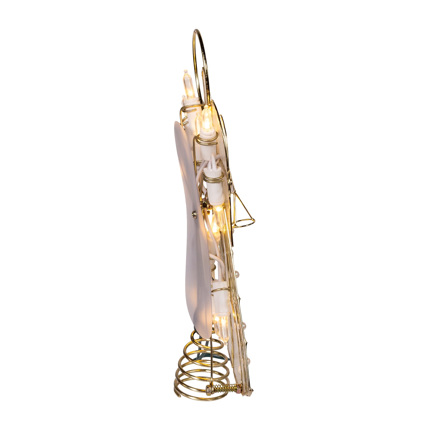 Kurt Adler 10-Light Led Capiz Wire Angel Indoor Tree Skirt