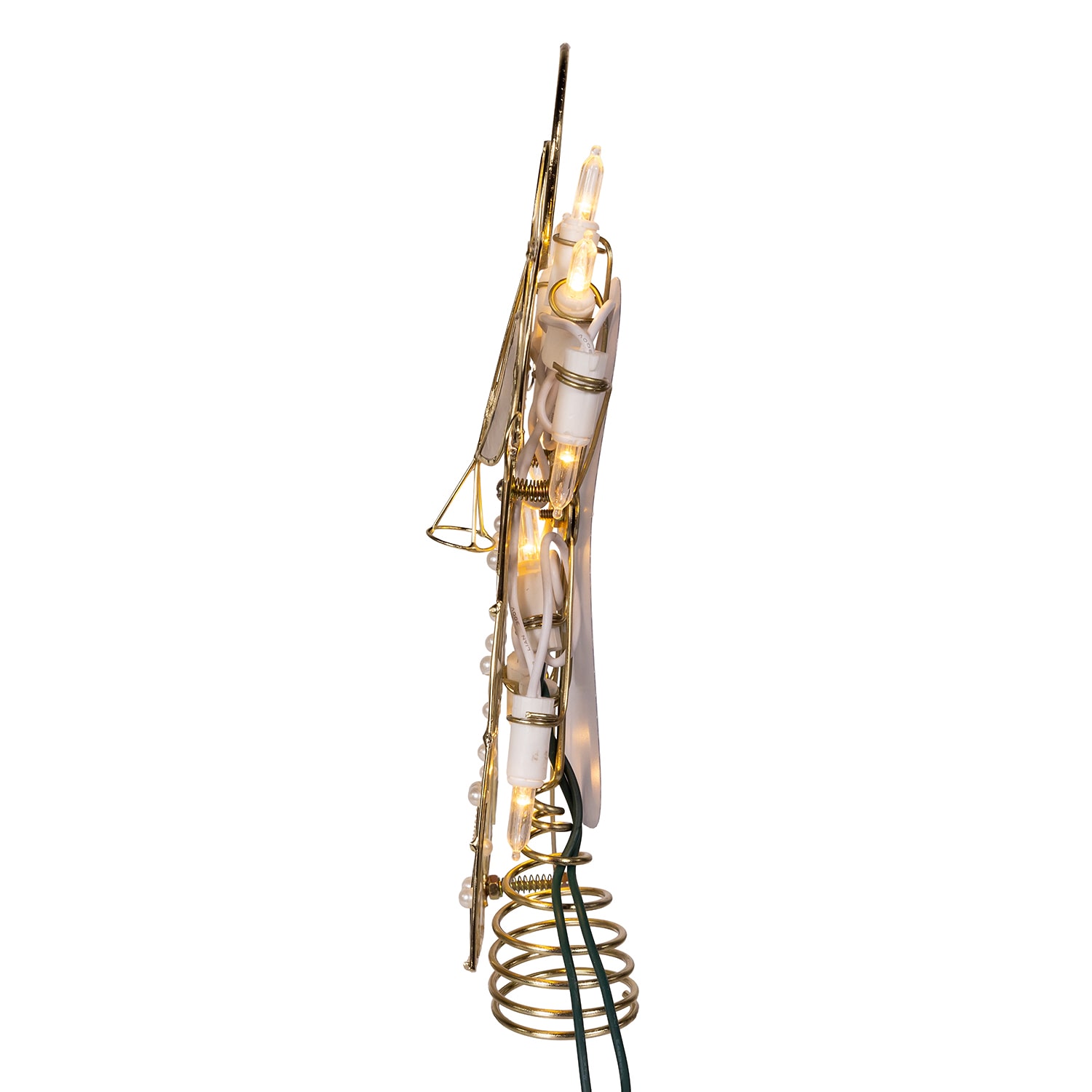 Kurt Adler 10-Light Led Capiz Wire Angel Indoor Tree Skirt