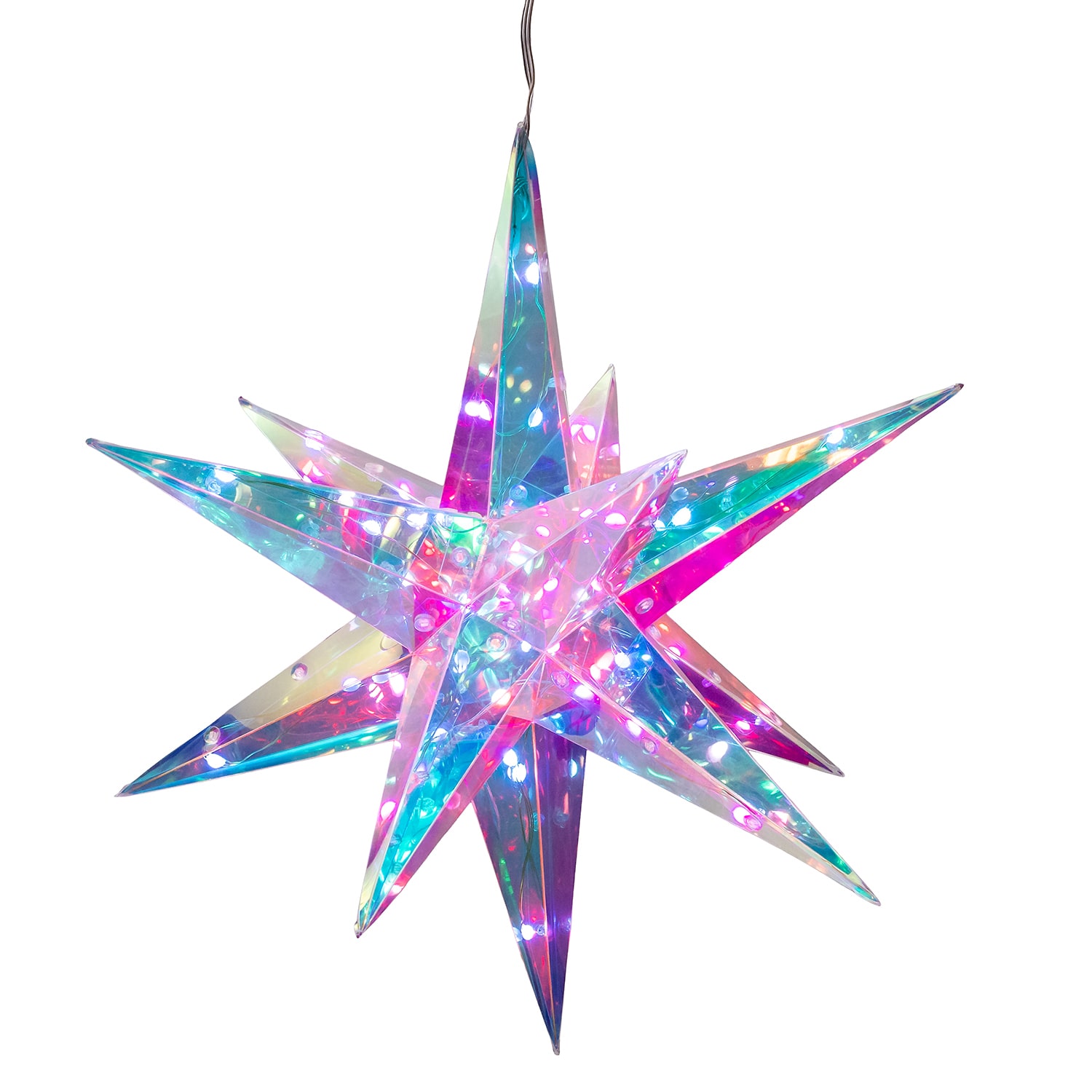 Kurt Adler 13.25" 40-Light Smart Led Holographic Christmas Window Decor