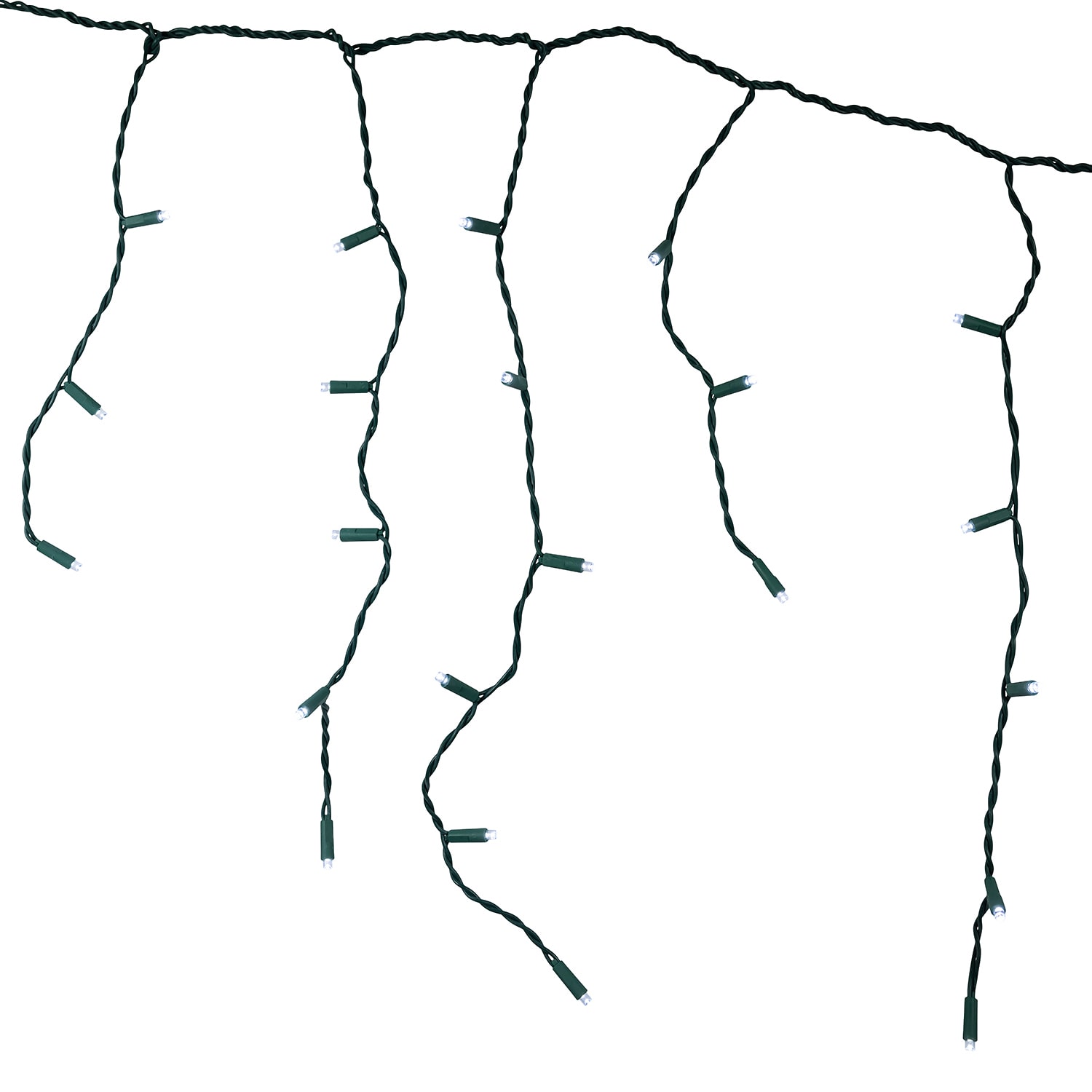 Kurt Adler 7.5' Cool White Led Icicle String Lights