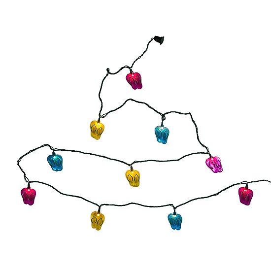 Kurt Adler 12' 10-Light Flip-Flops String Lights