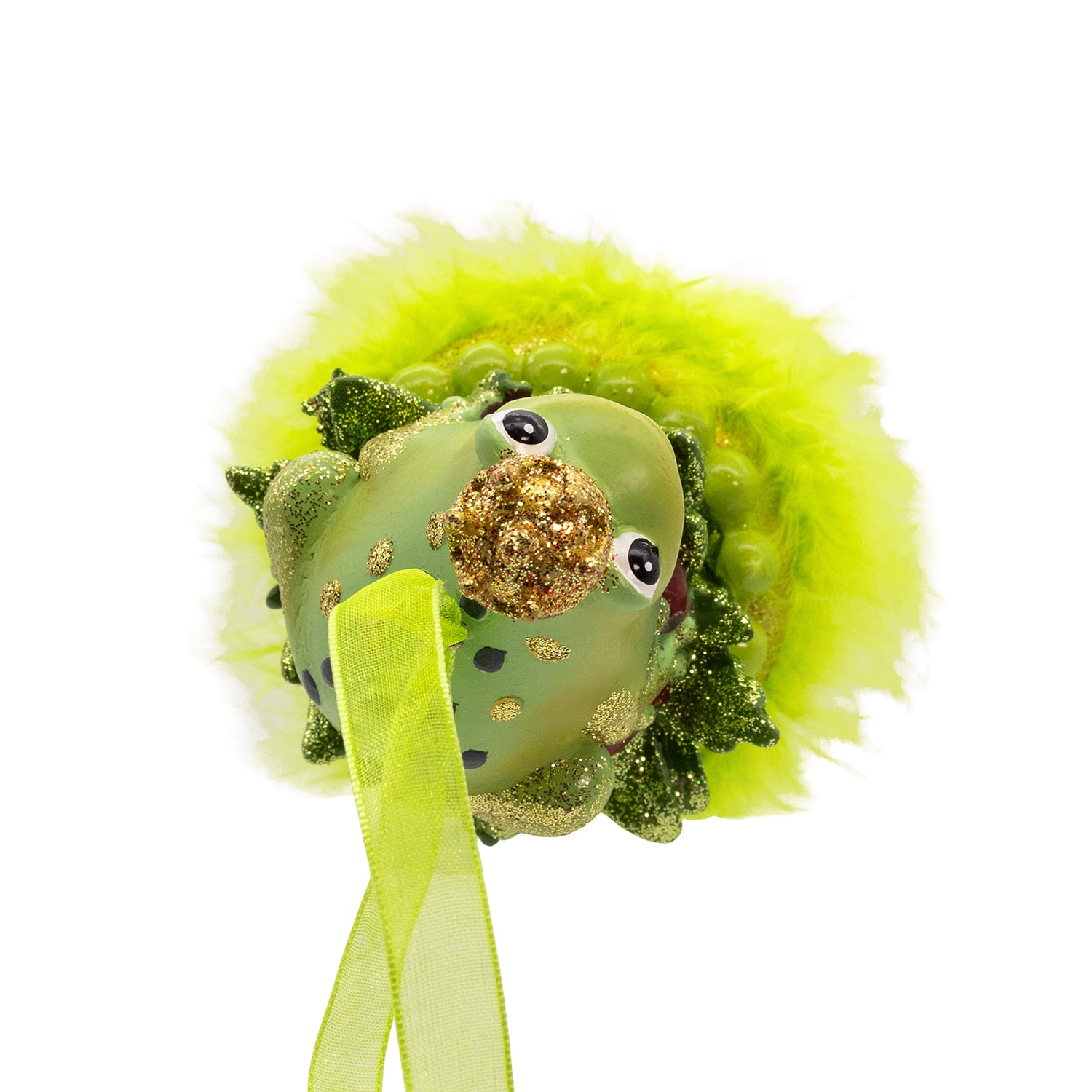 Kurt Adler 6.25" Holly Hats Frog Prince Christmas Ornament