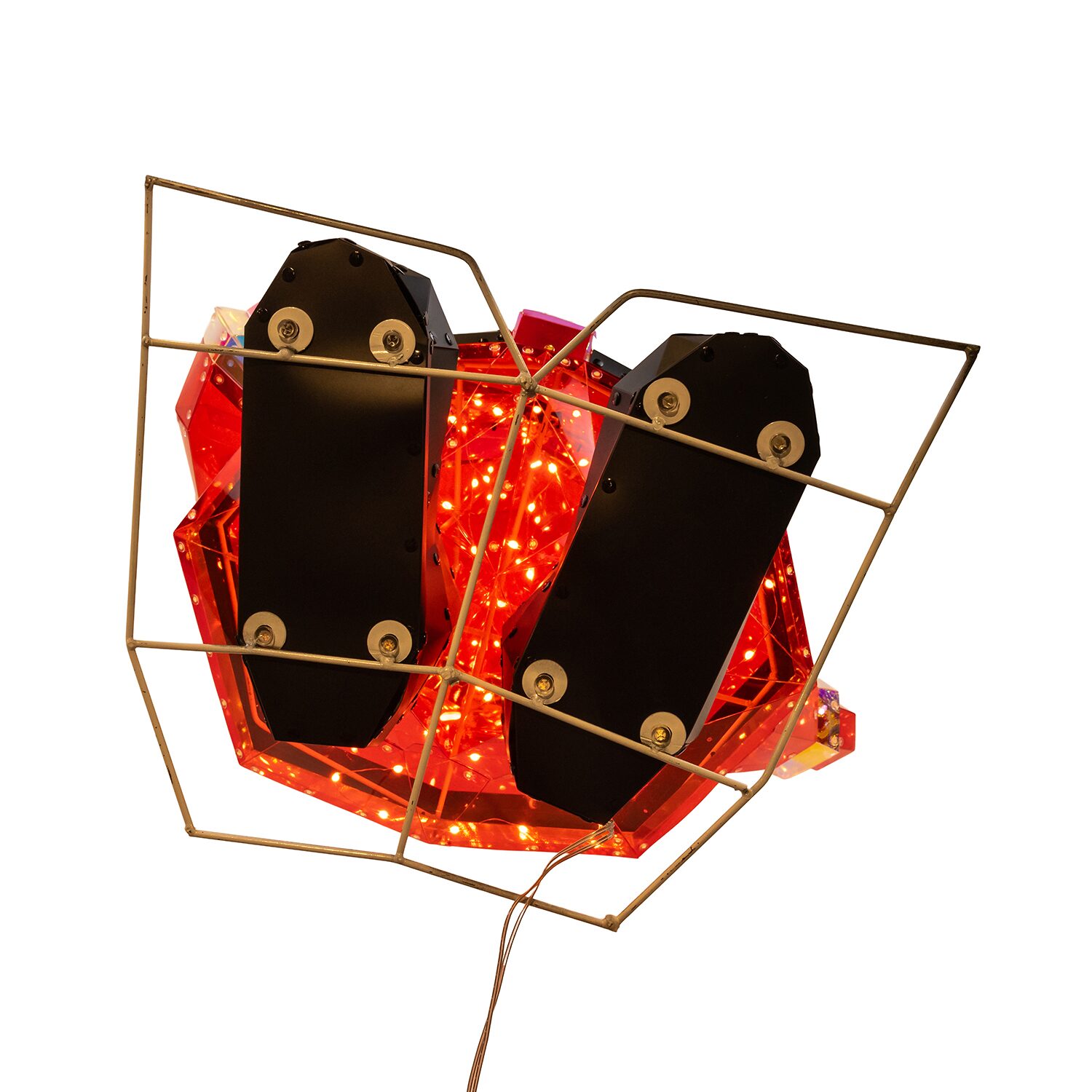 Kurt Adler 30"  Led Multifunction Holographic Santa Christmas Yard Art