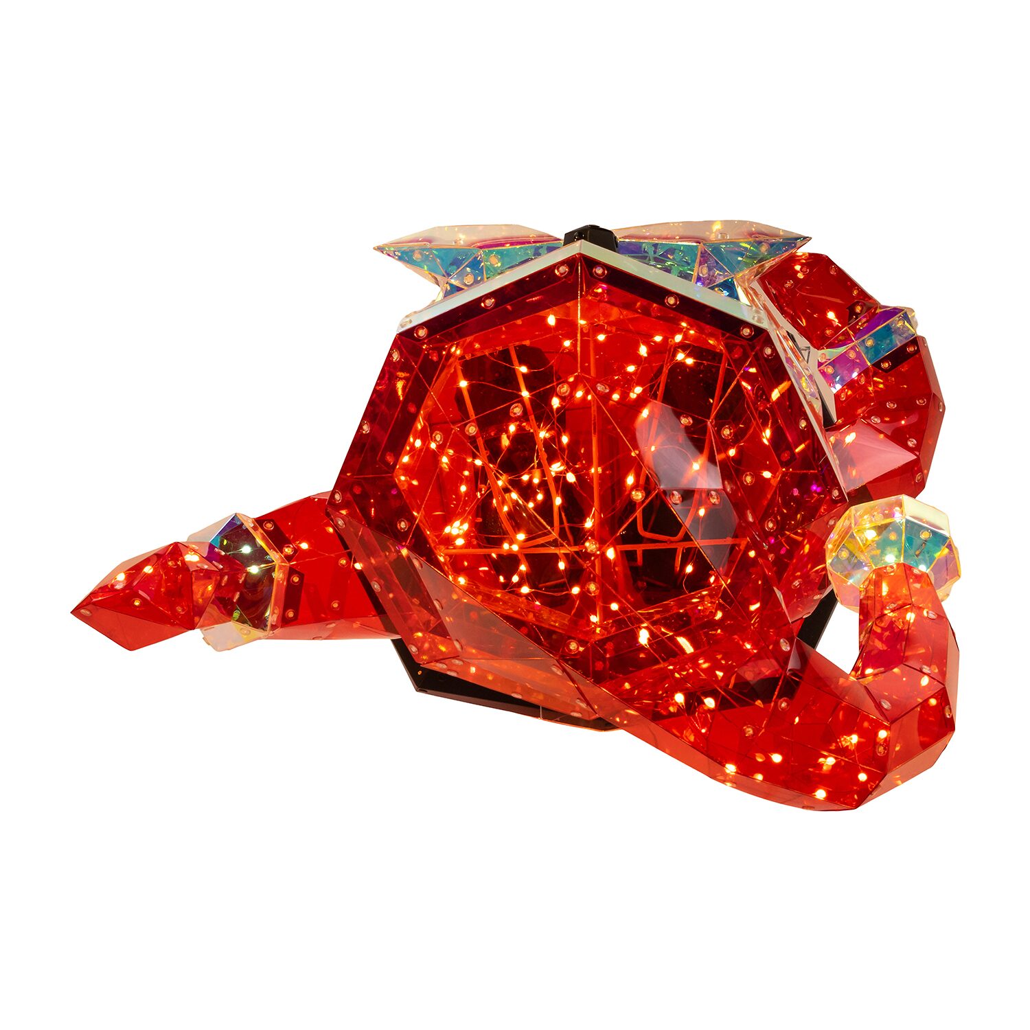 Kurt Adler 30"  Led Multifunction Holographic Santa Christmas Yard Art
