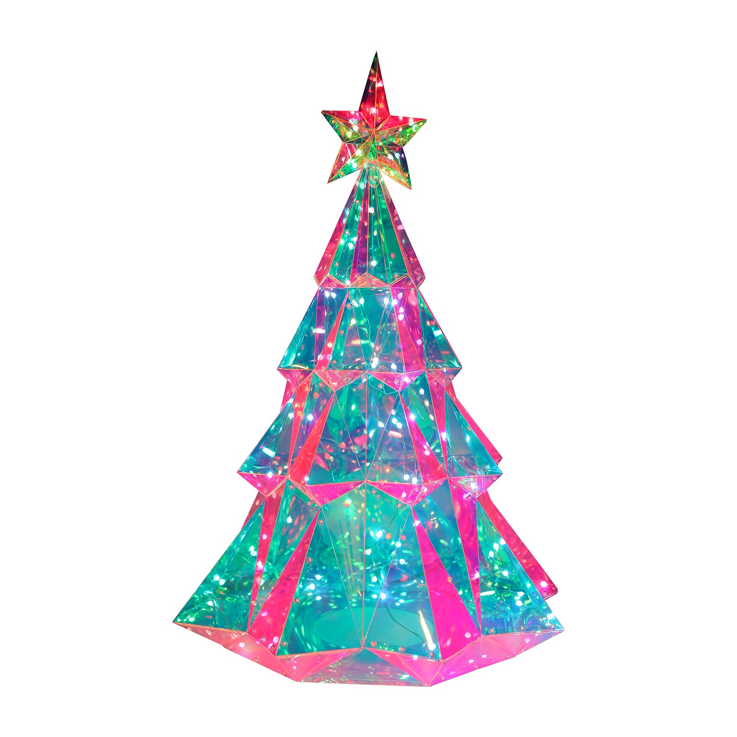 Kurt Adler 25.5" Holographic Tree Christmas Yard Art
