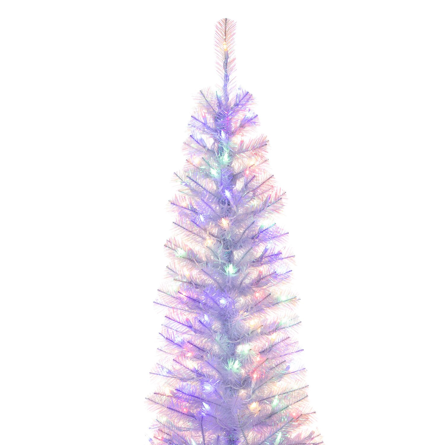 Kurt Adler Color Changing Led Iridescent Slim Winchester 7 Foot Christmas Tree