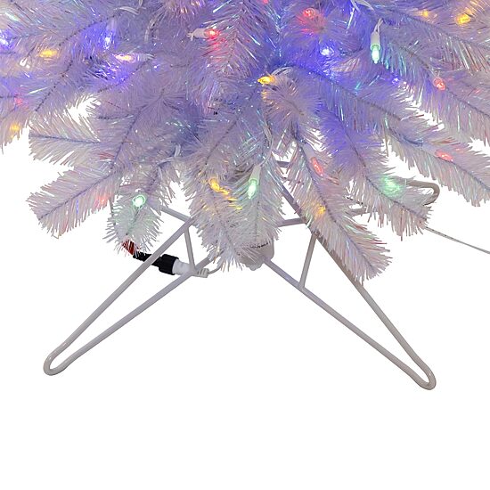 Kurt Adler 7' Warm White Led Iridescent Slim Winchester 7 Foot Christmas Tree