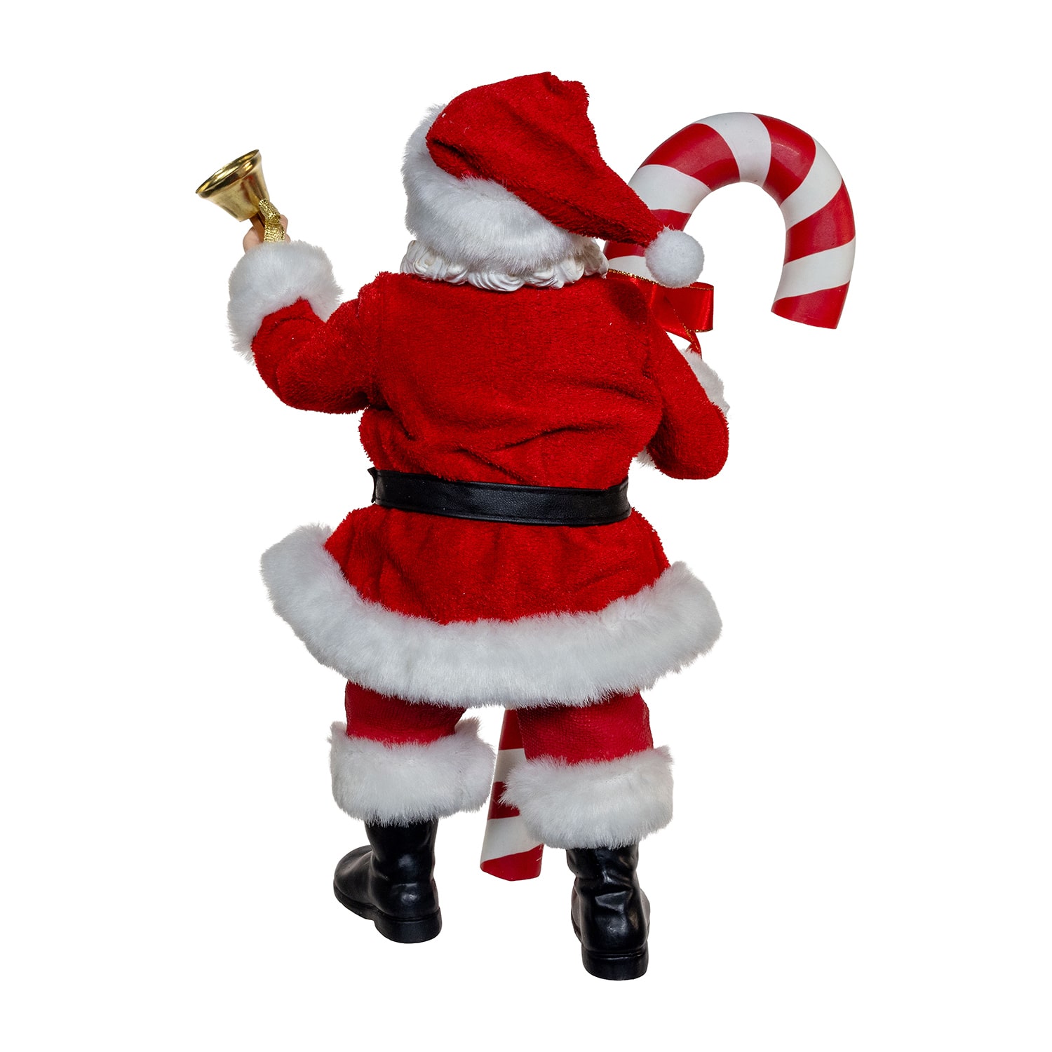 Kurt Adler 10.5" Fabriche With Oversized Candy Cane Christmas Figurine