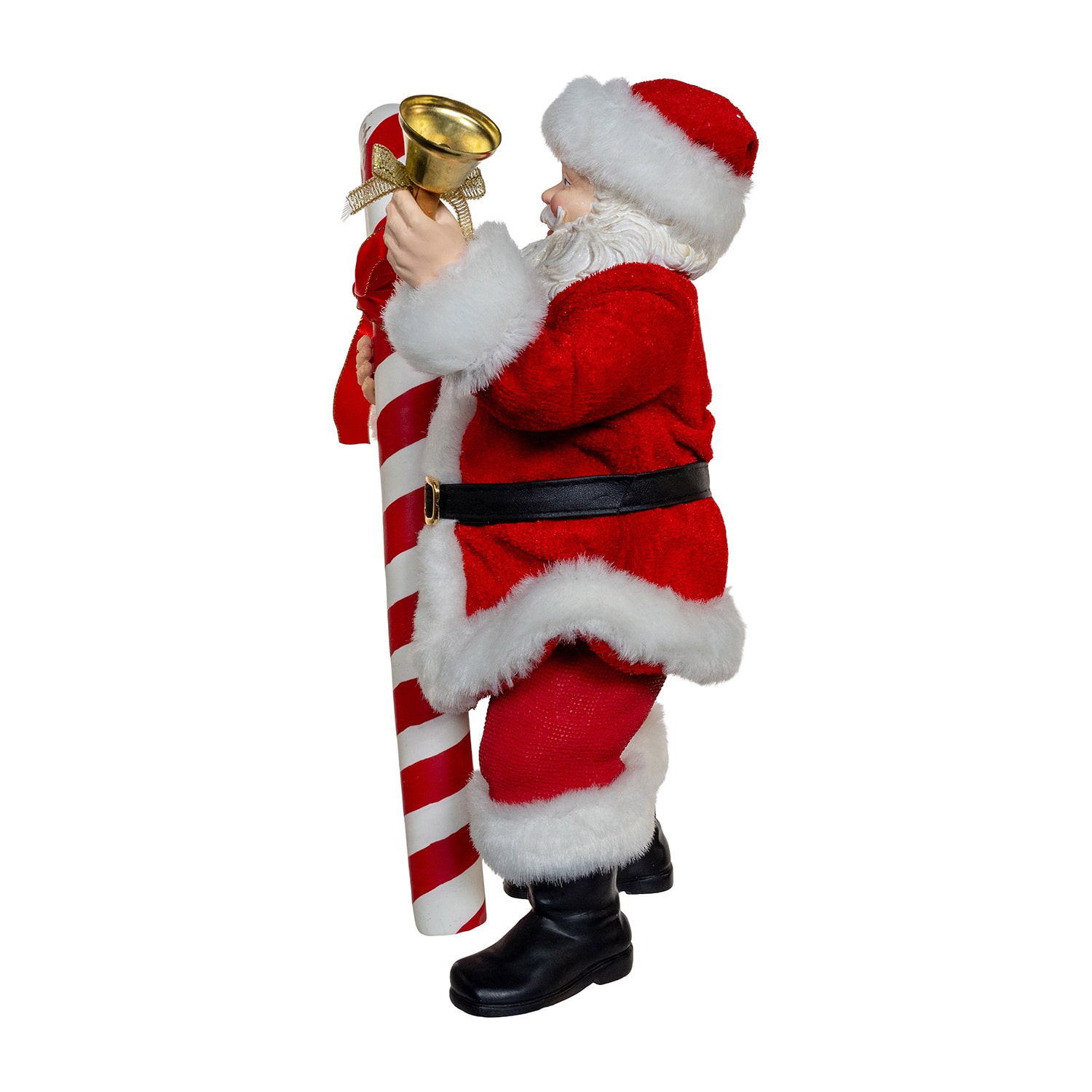 Kurt Adler 10.5" Fabriche With Oversized Candy Cane Christmas Figurine