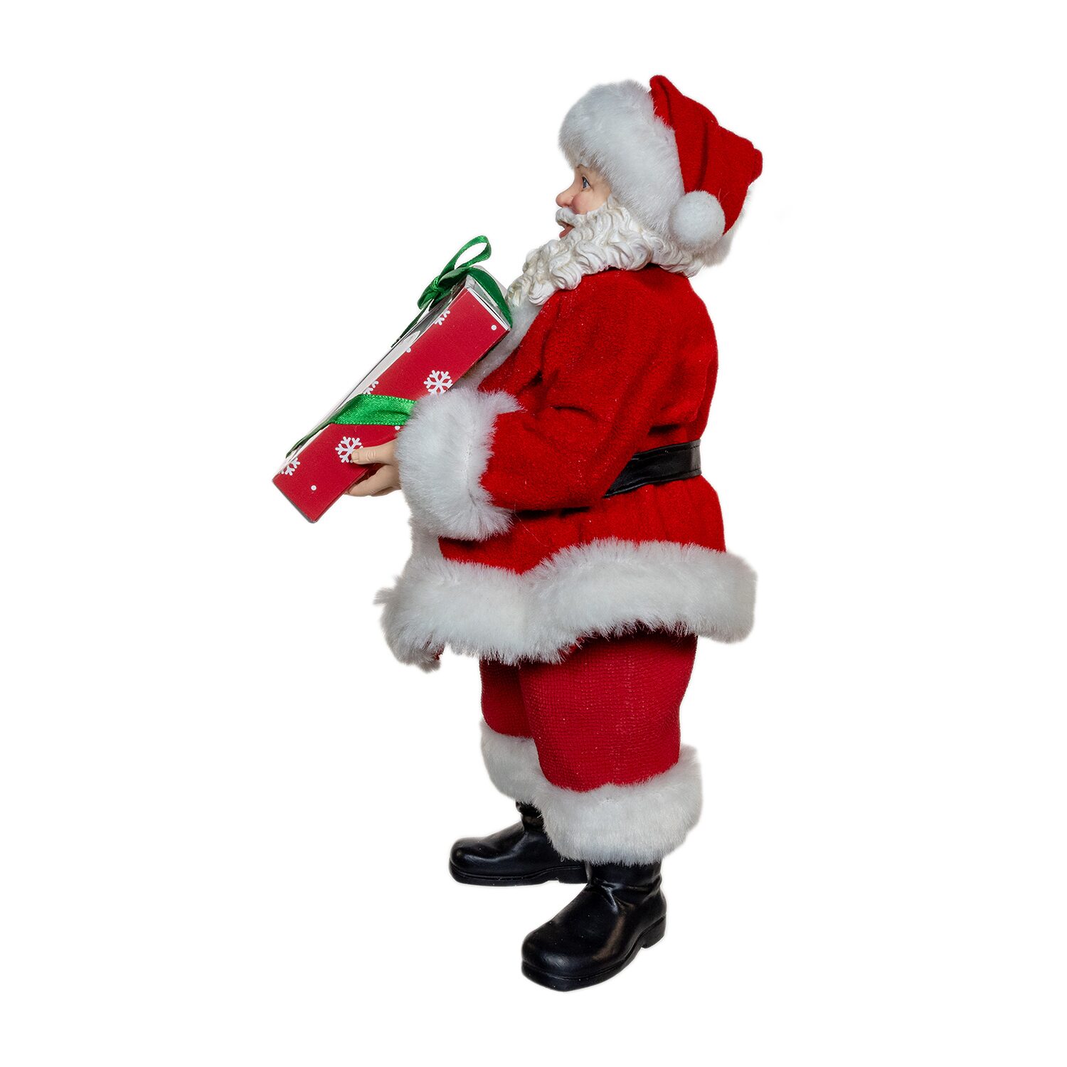 Kurt Adler 10.5" Fabriche With Box Of Donuts Christmas Figurine