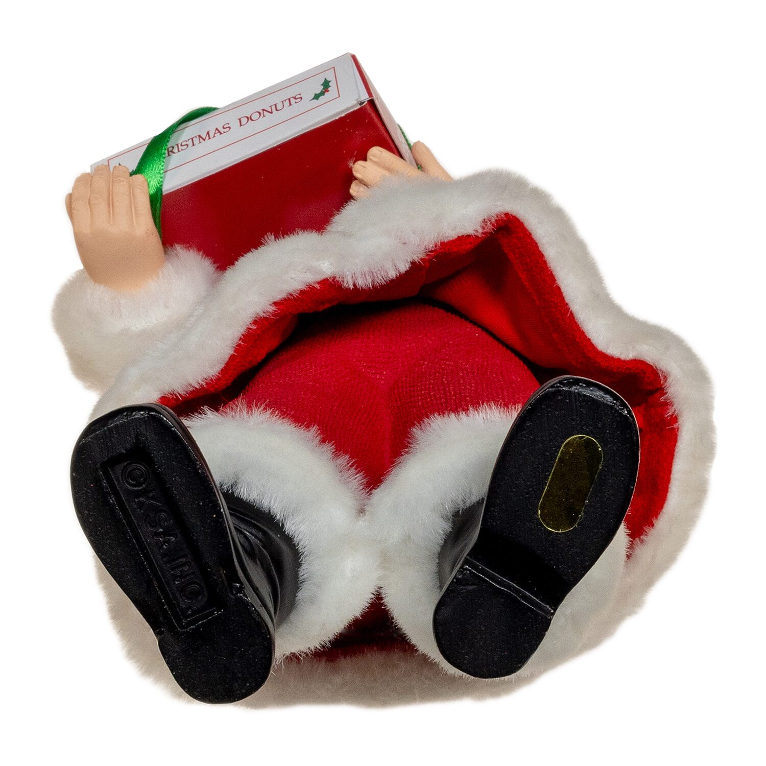 Kurt Adler 10.5" Fabriche With Box Of Donuts Christmas Figurine