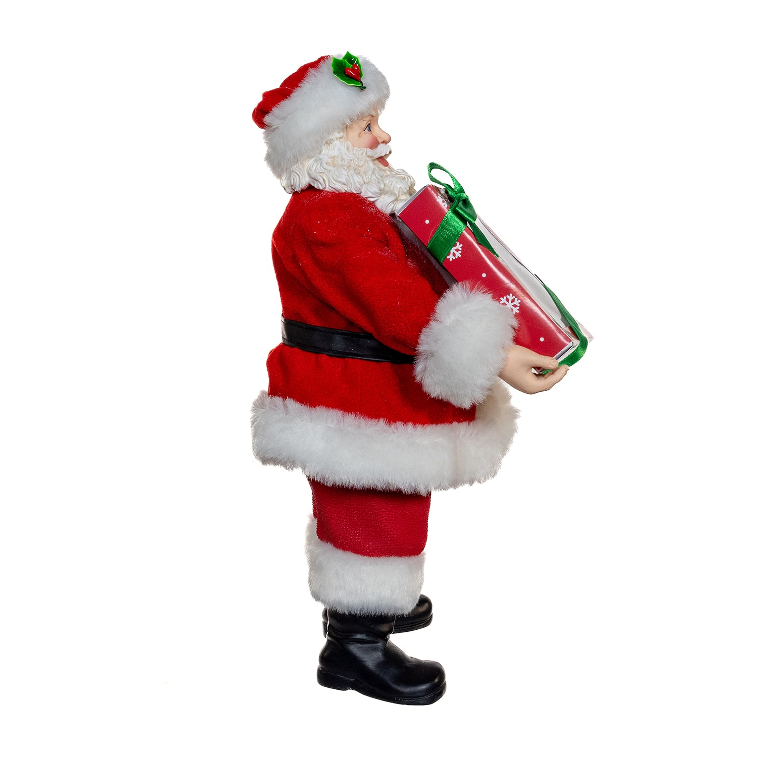 Kurt Adler 10.5" Fabriche With Box Of Donuts Christmas Figurine