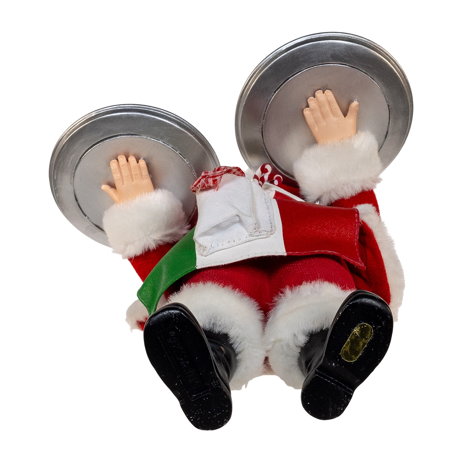 Kurt Adler 11" Fabriche Chef  Holding Two Trays Of Pizza Christmas Figurine