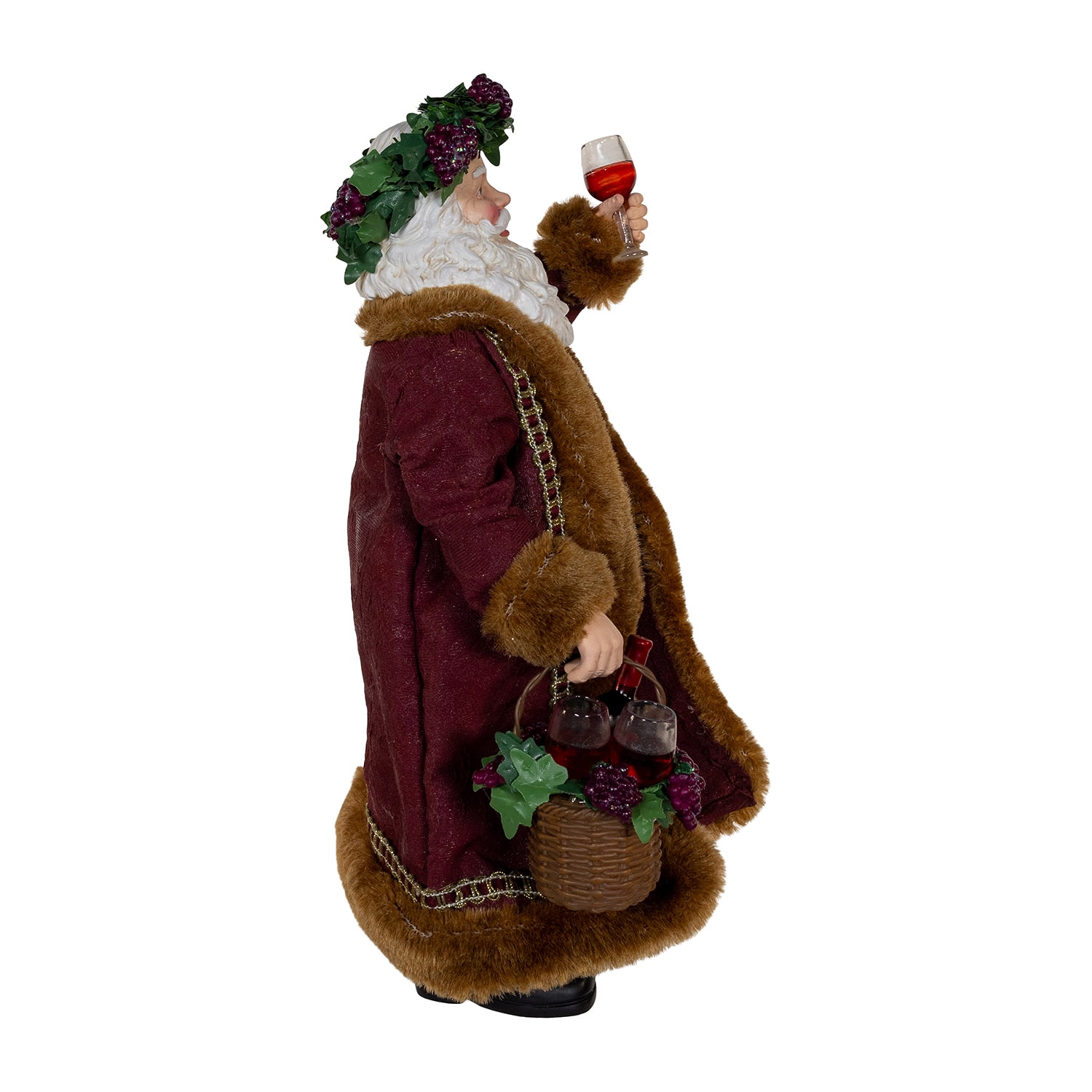 Kurt Adler 10.5" Fabriche Wine Christmas Figurine