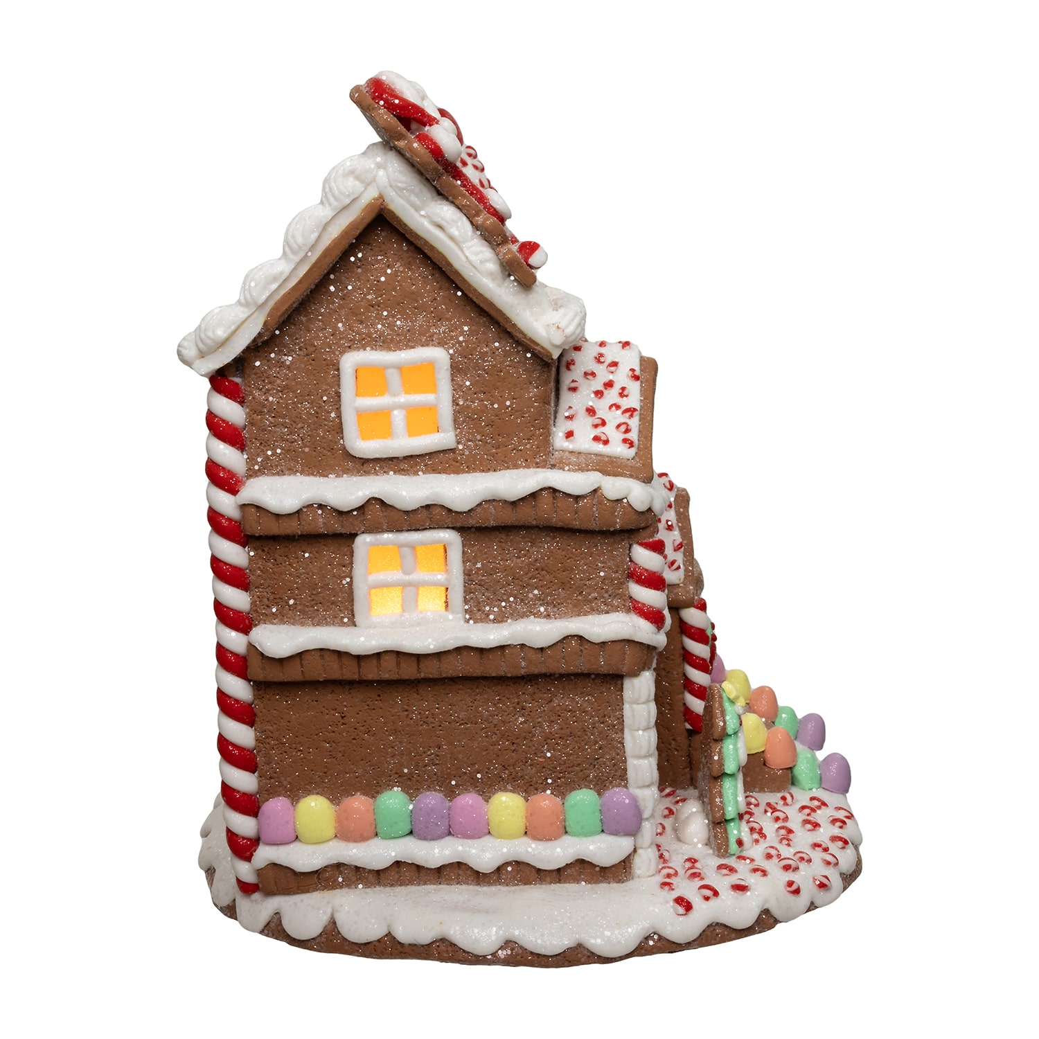Kurt Adler 10" Pre-Lit Gingerbread House Lighted