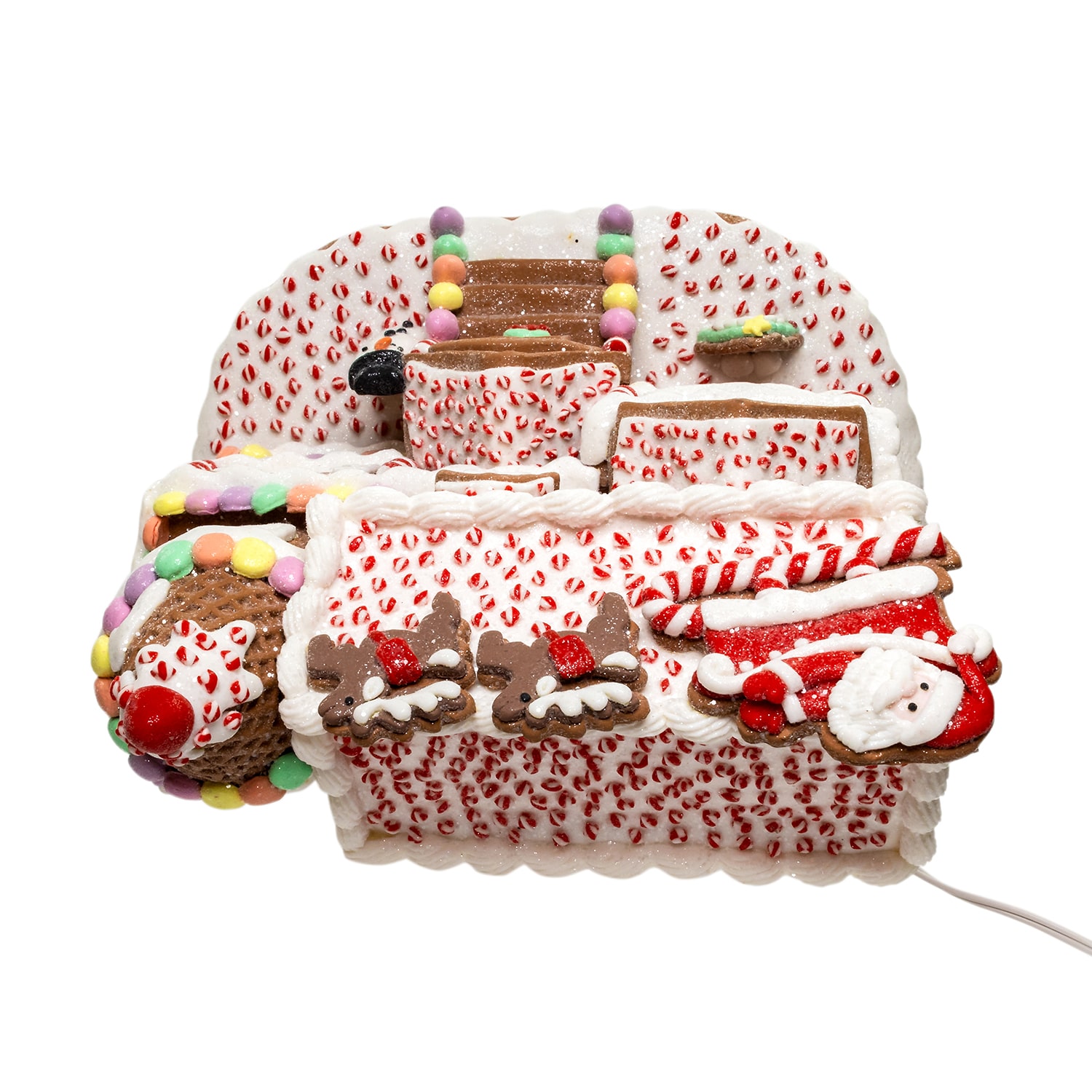 Kurt Adler 10" Pre-Lit Gingerbread House Lighted